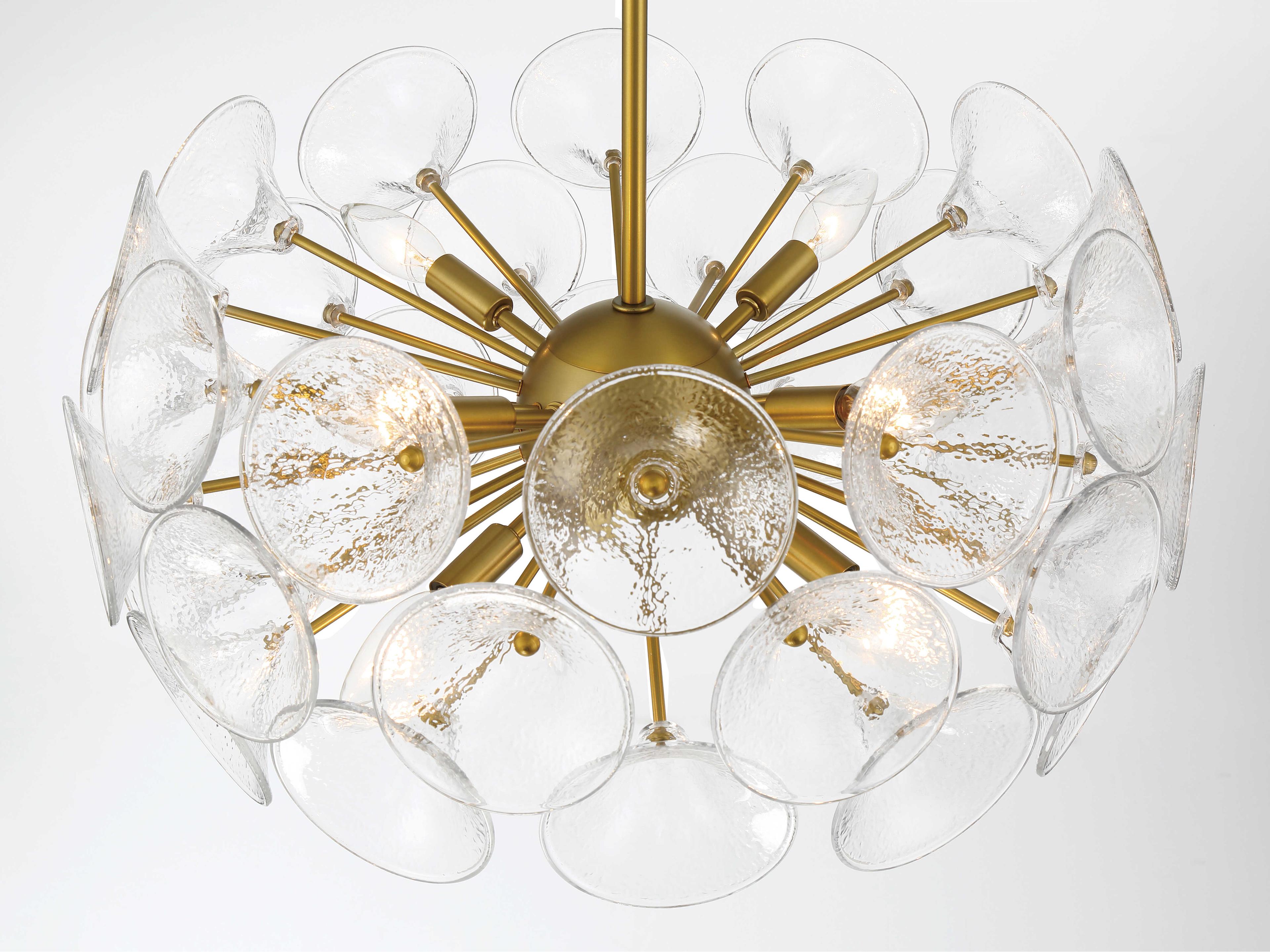 Minka Lavery Winter 8-Light Soft Brass Sputnik Chandelier