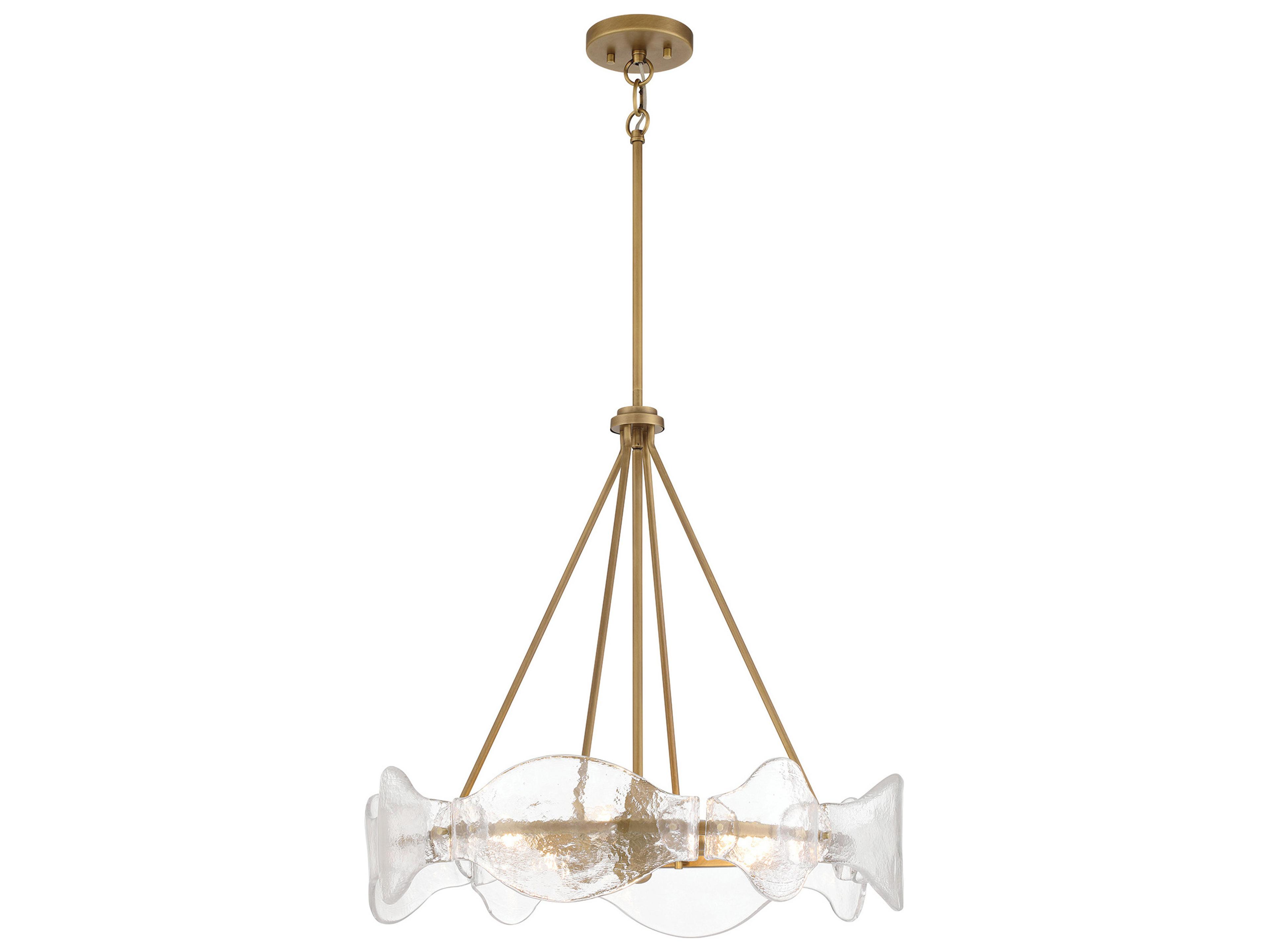 Minka Lavery Elora 6-Light Legacy Brass Round Pendant