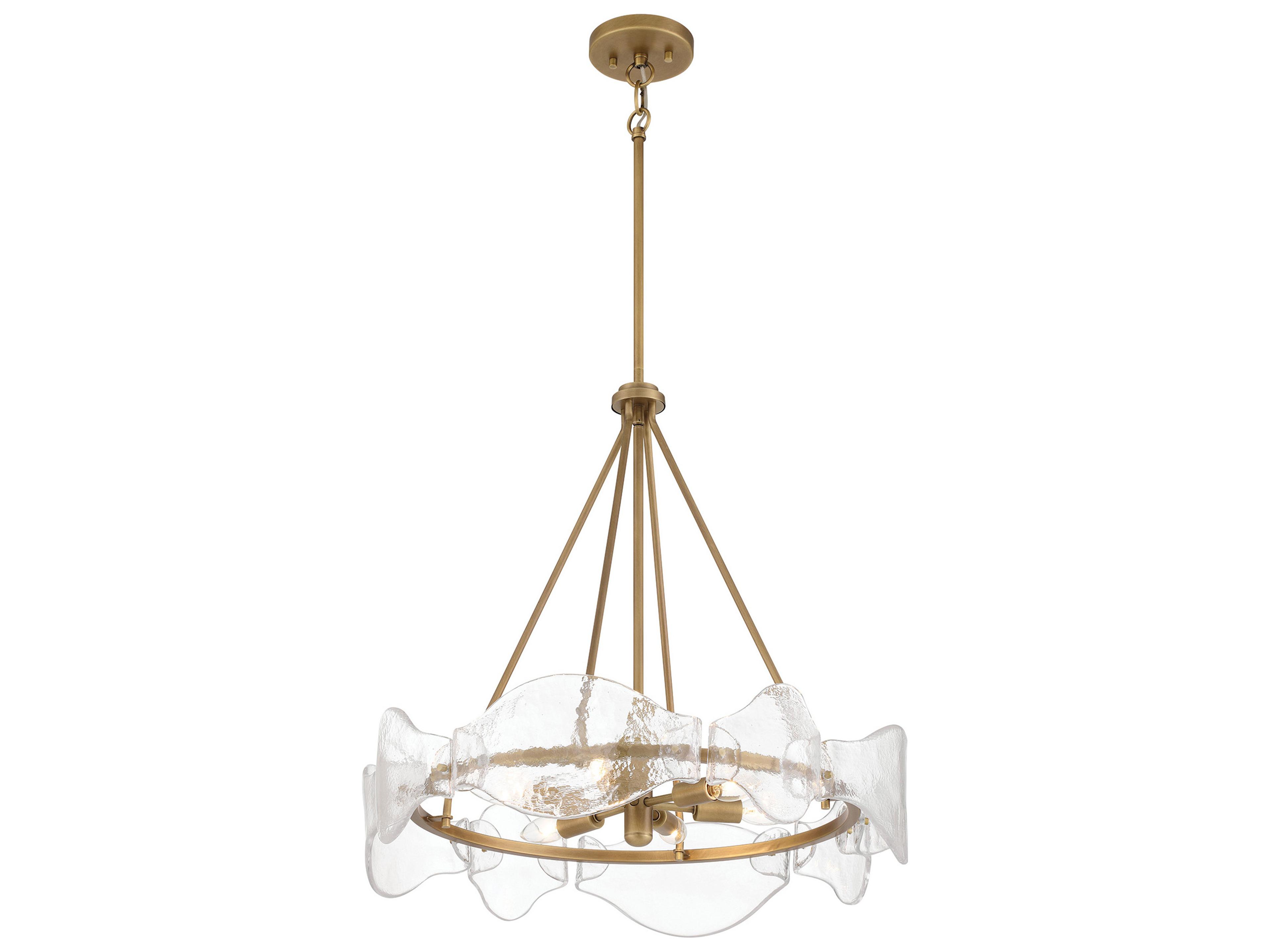 Minka Lavery Elora 6-Light Legacy Brass Round Pendant
