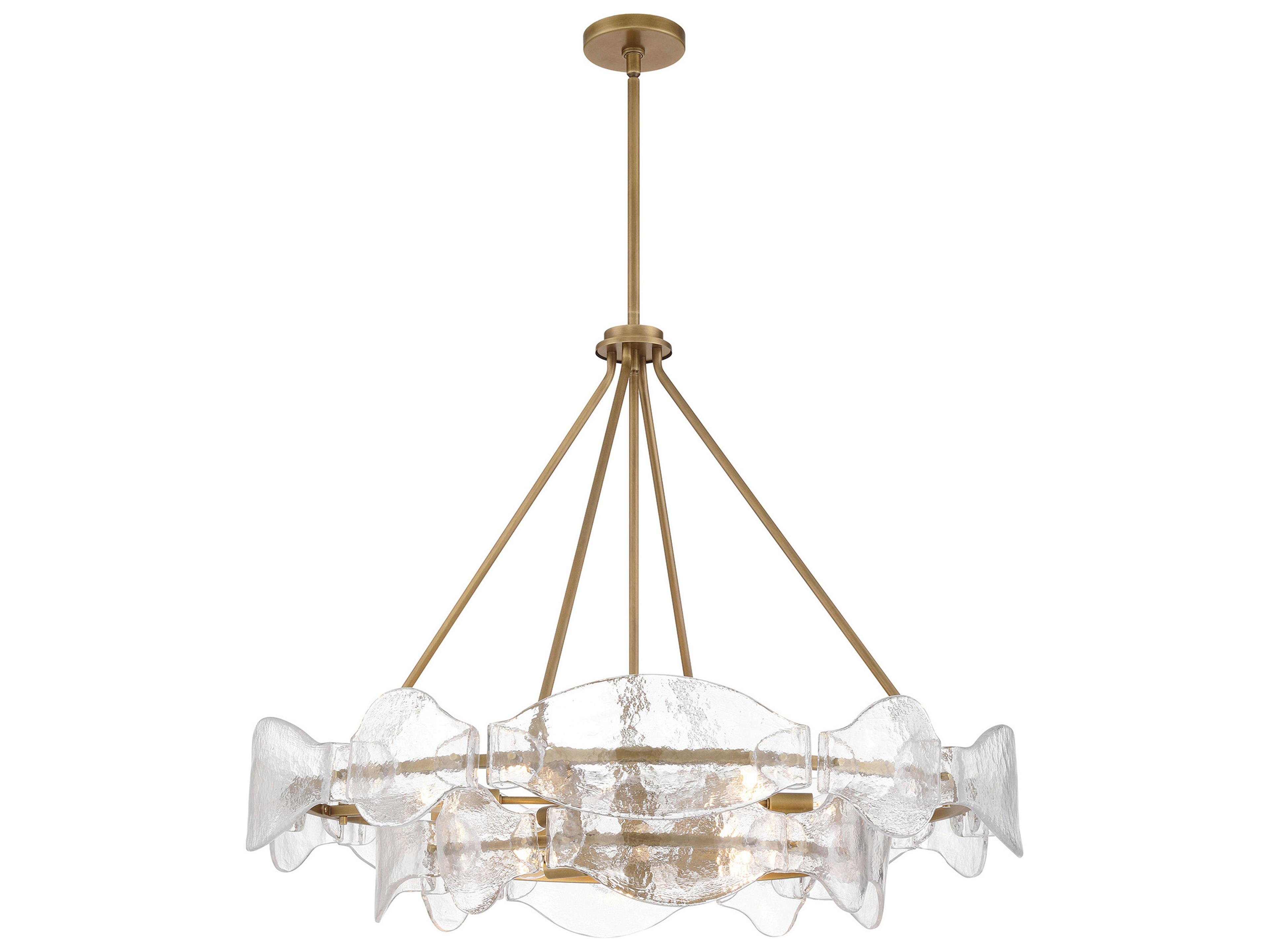 Minka Lavery Elora 12-Light Legacy Brass Round Tiered Pendant