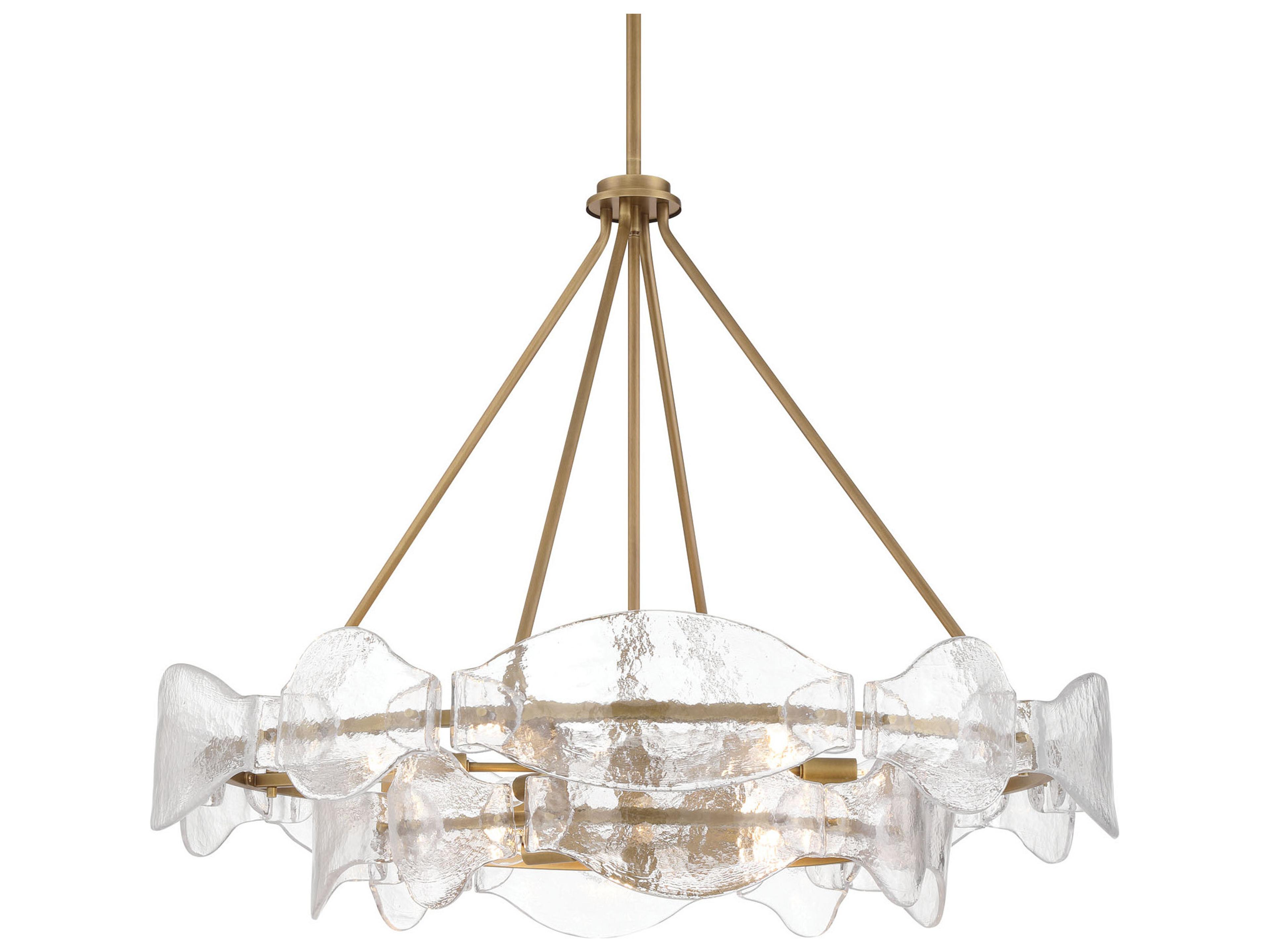 Minka Lavery Elora 12-Light Legacy Brass Round Tiered Pendant