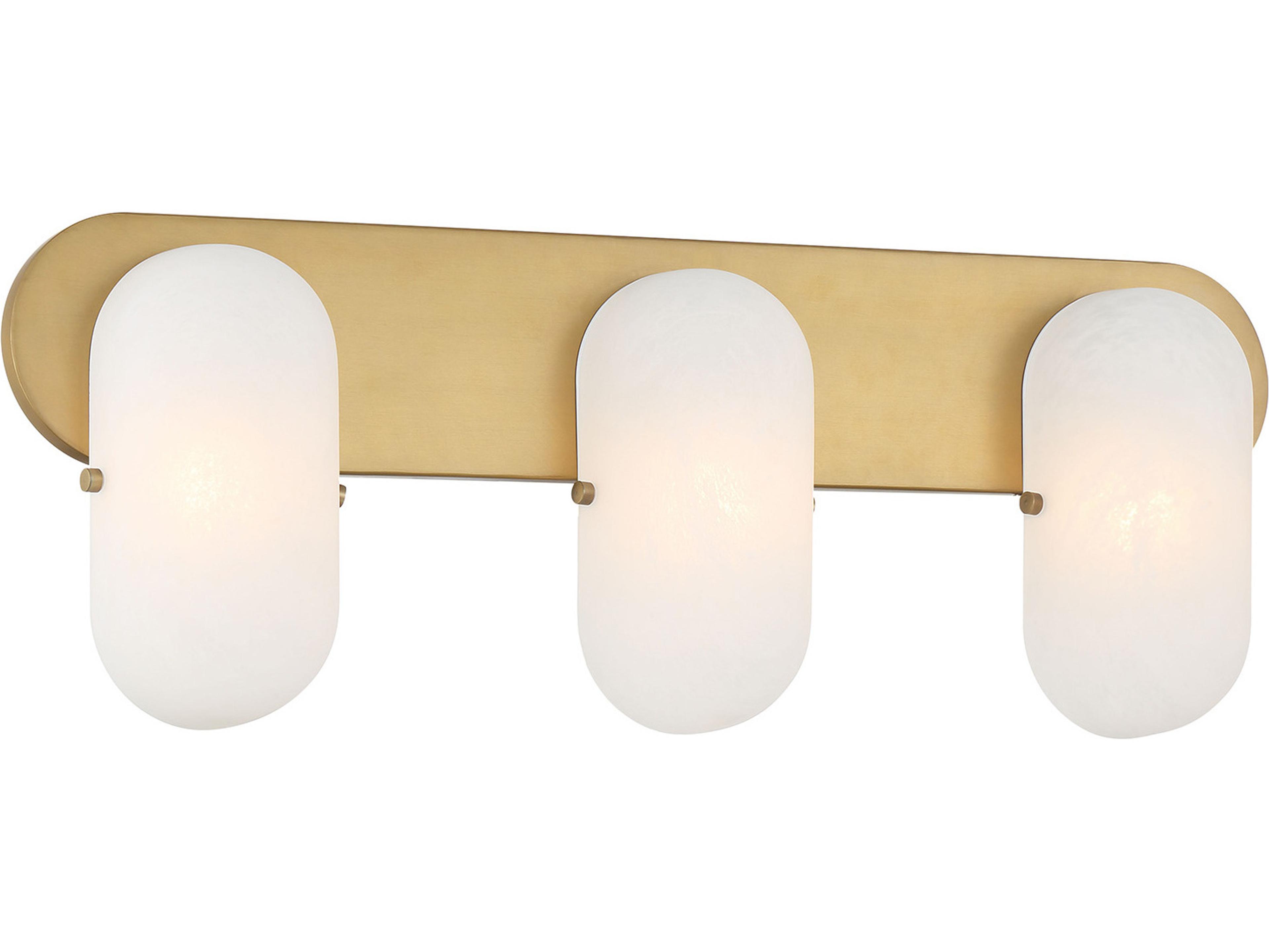 Heathcote 3-Light Legacy Brass Vanity Light