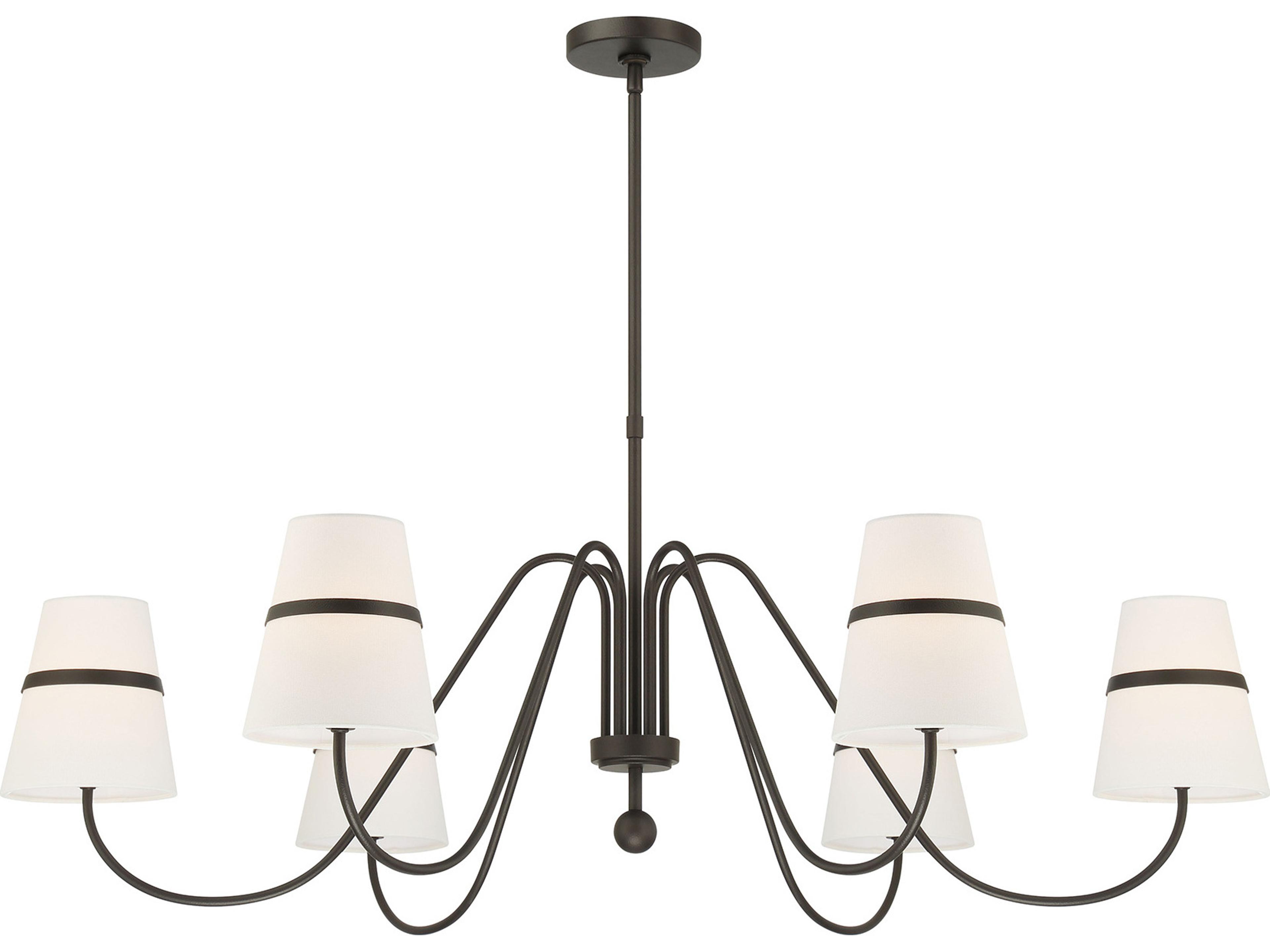 Minka Lavery Althia 6-Light Textured Dark Bronze Candelabra Chandelier