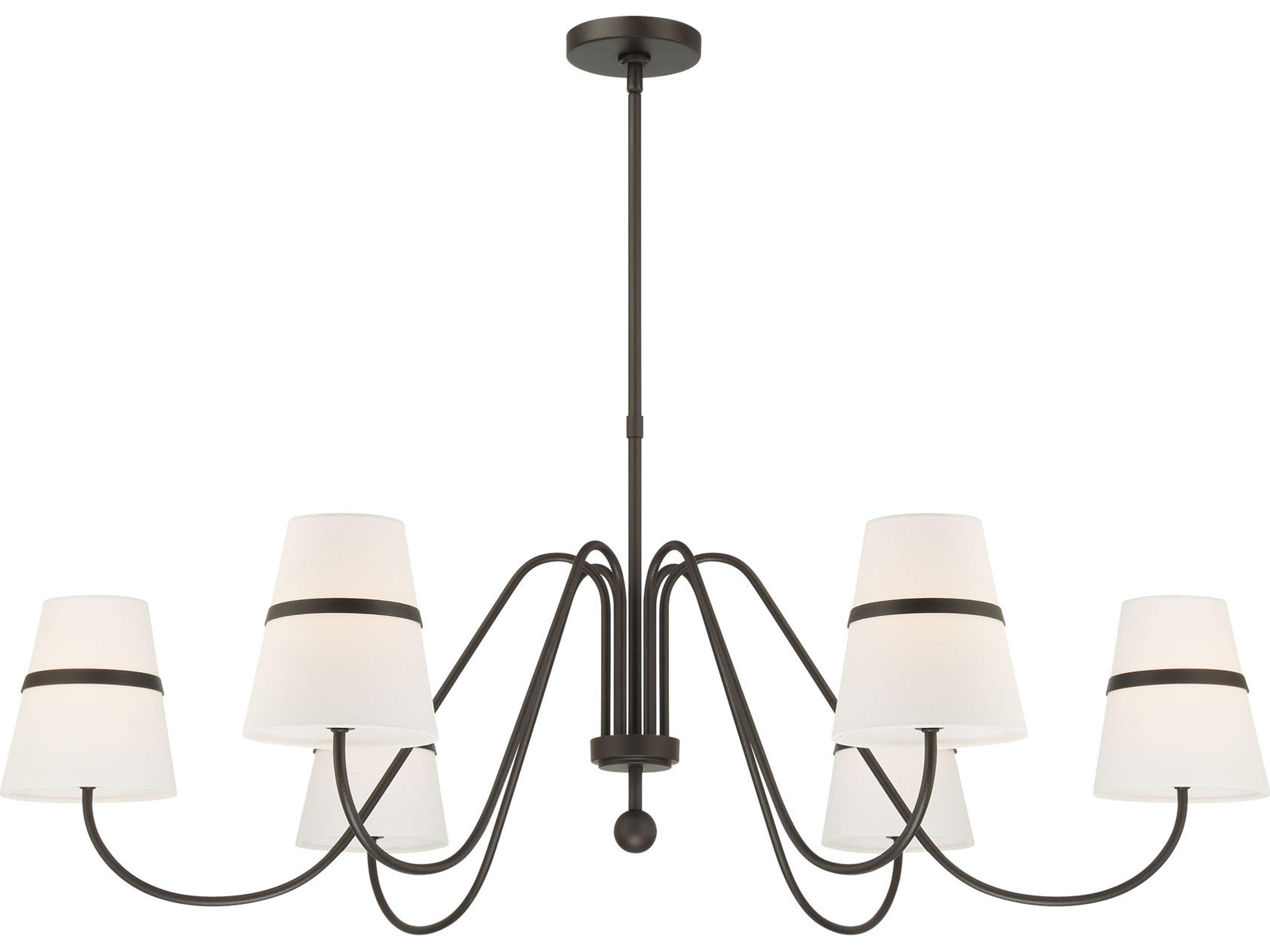 Minka Lavery Althia 6-Light Textured Dark Bronze Candelabra Chandelier