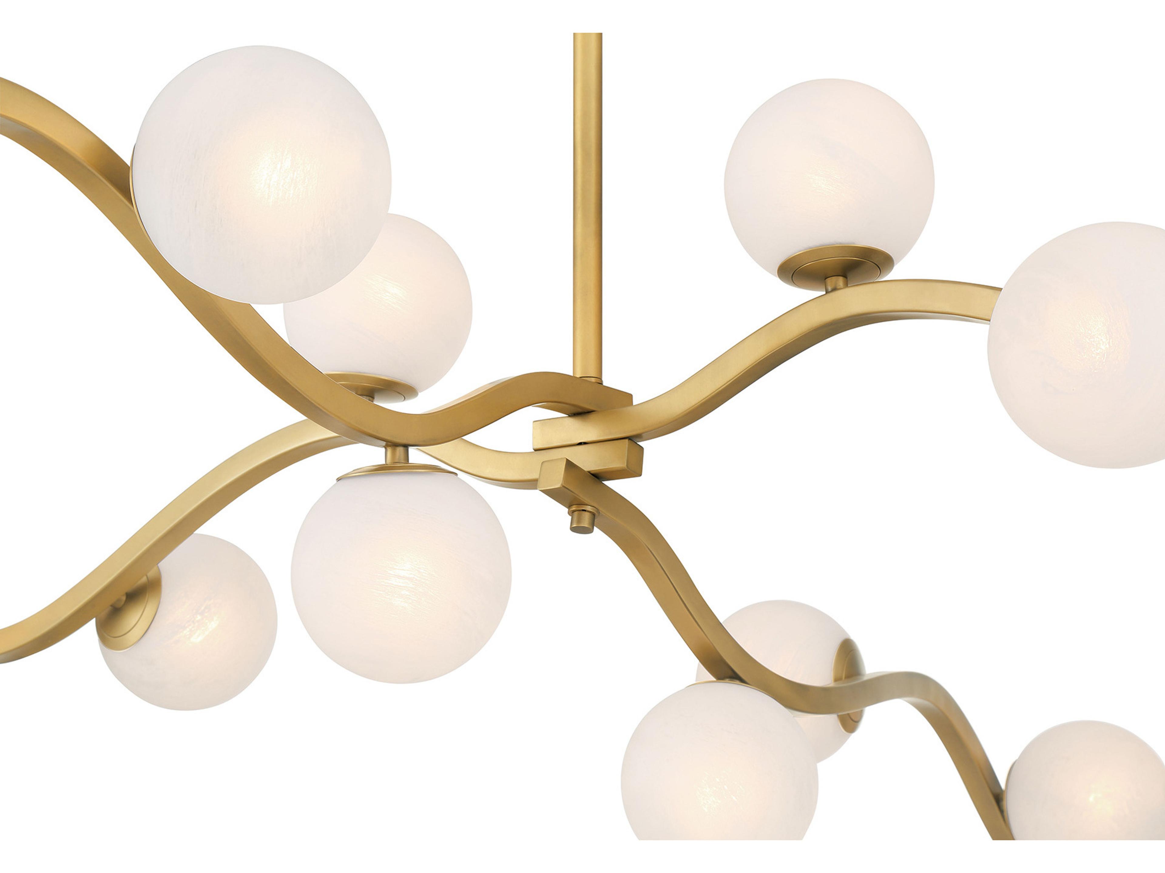 Minka Lavery Curven 16-Light Legacy Brass Globe Island Pendant