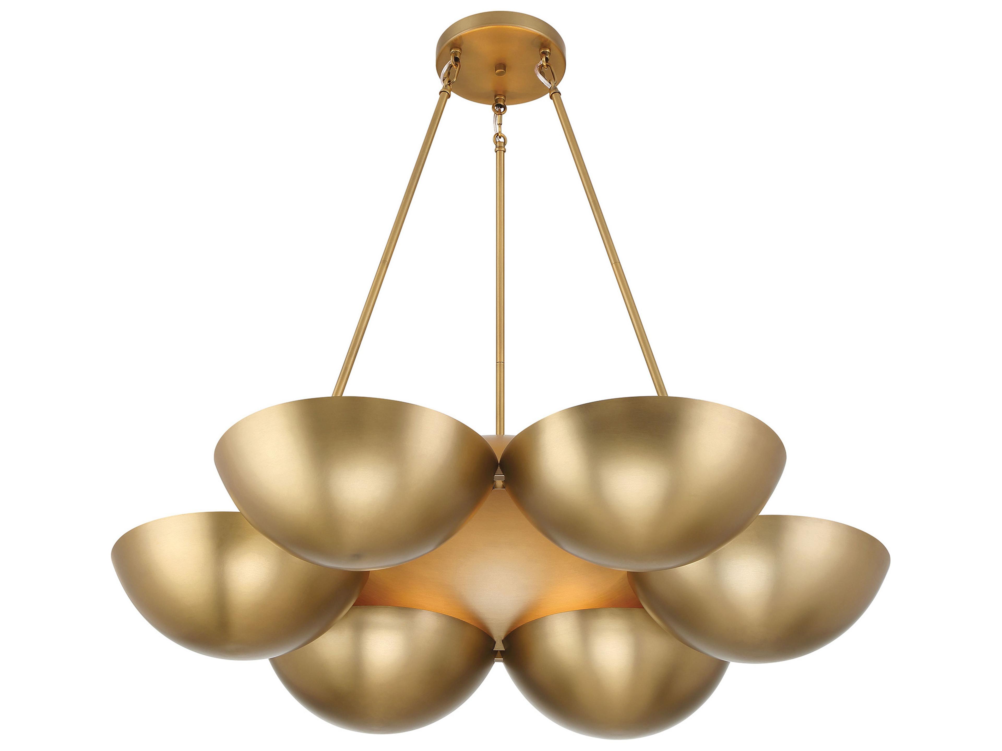 Minka Lavery Ivy Lane 6-Light Legacy Brass Bowl Chandelier