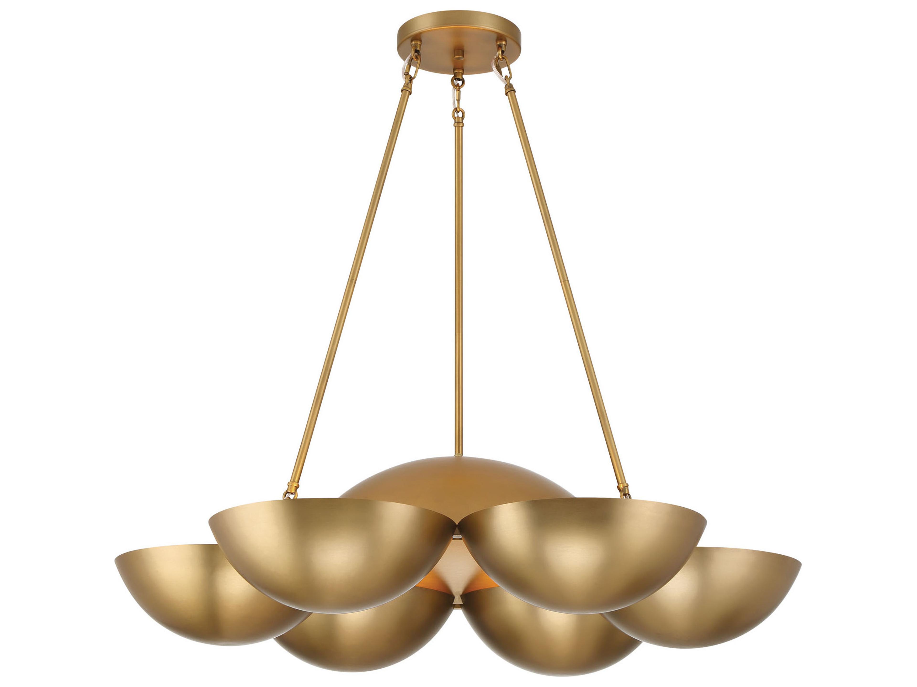 Minka Lavery Ivy Lane 6-Light Legacy Brass Bowl Chandelier