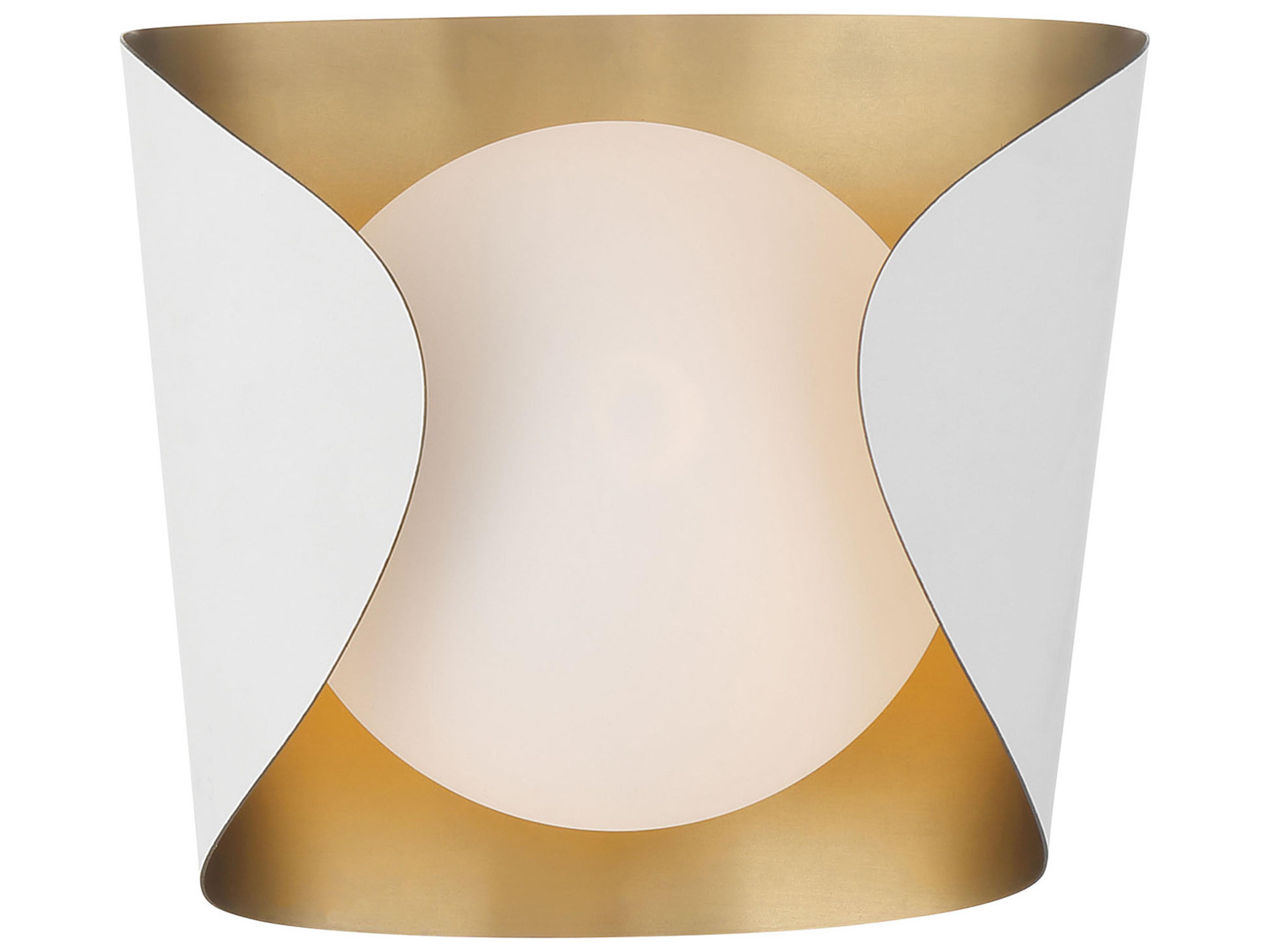 Minka Lavery Flare 1-Light Sand White Wall Sconce