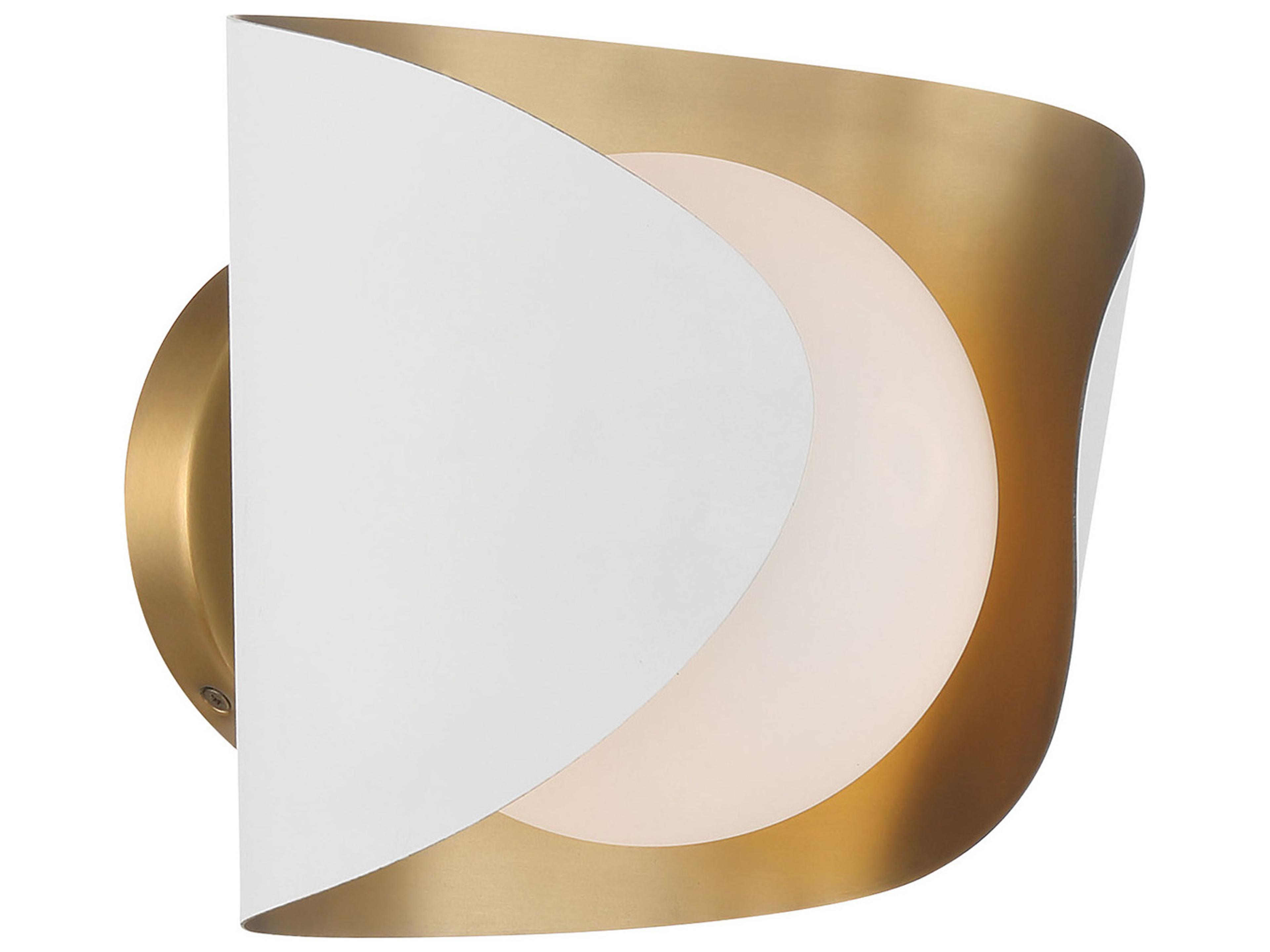 Minka Lavery Flare 1-Light Sand White Wall Sconce