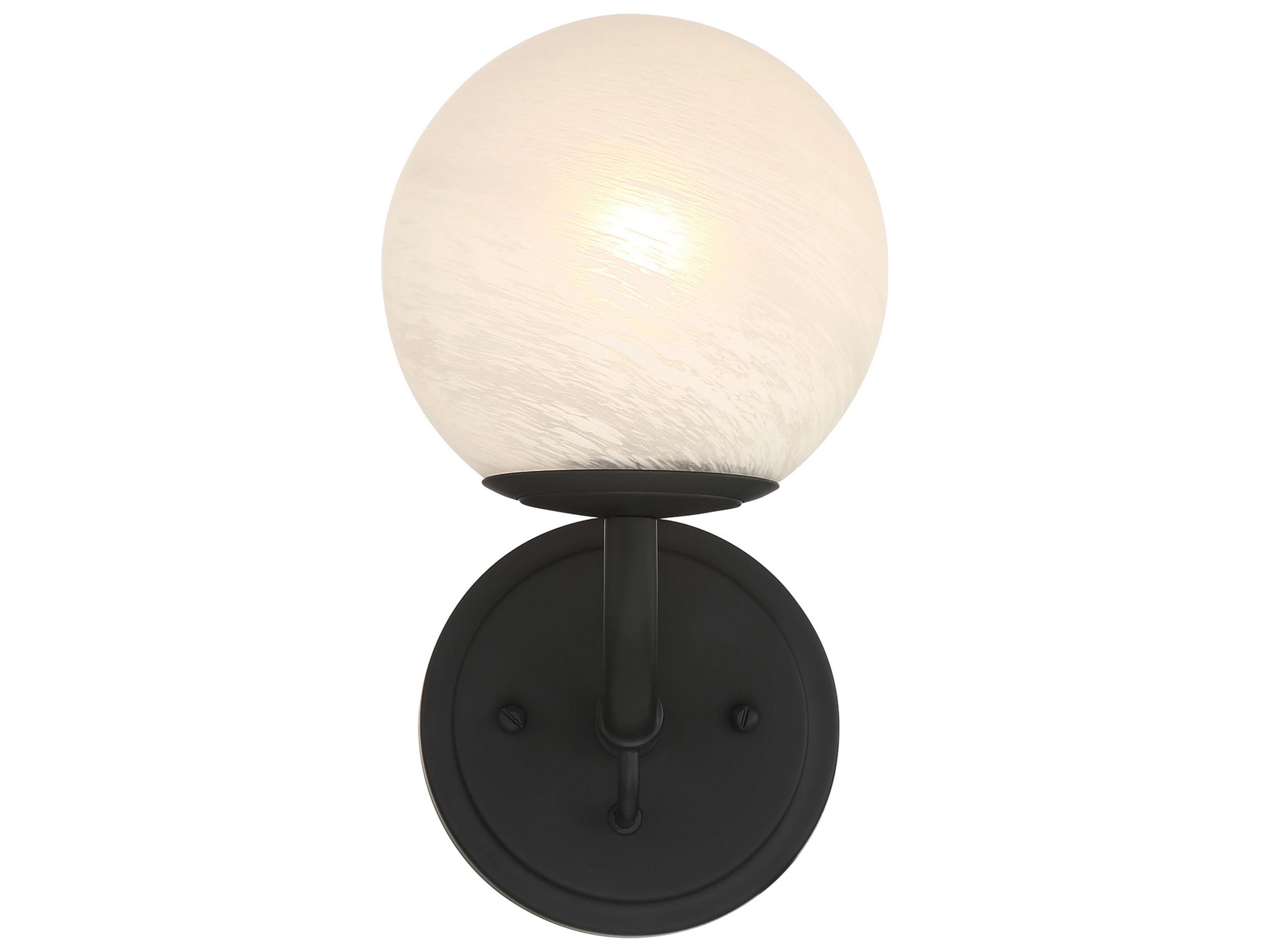 Minka Lavery Whitehall 1-Light Dark Matte Black Vanity Light