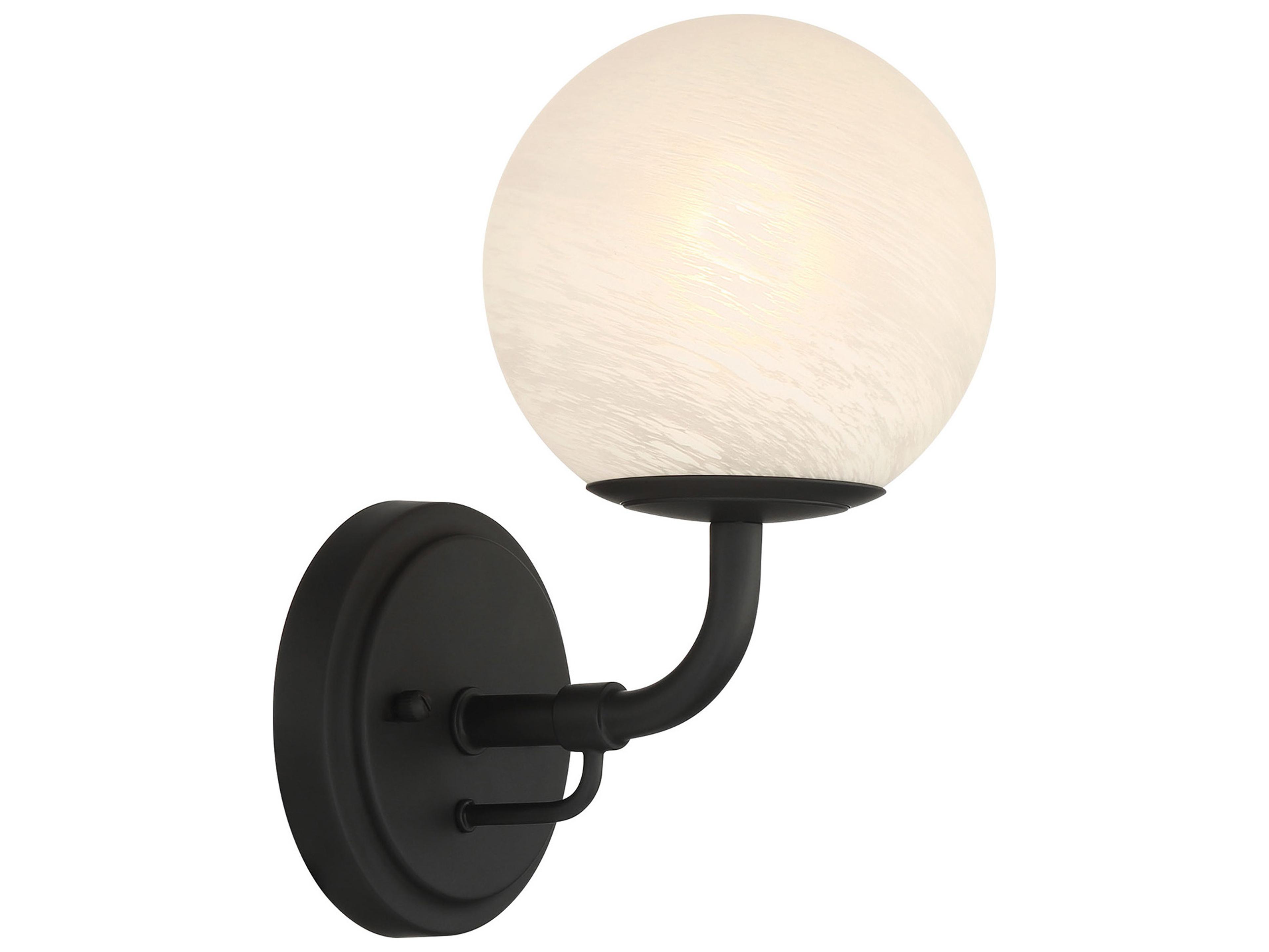 Minka Lavery Whitehall 1-Light Dark Matte Black Vanity Light