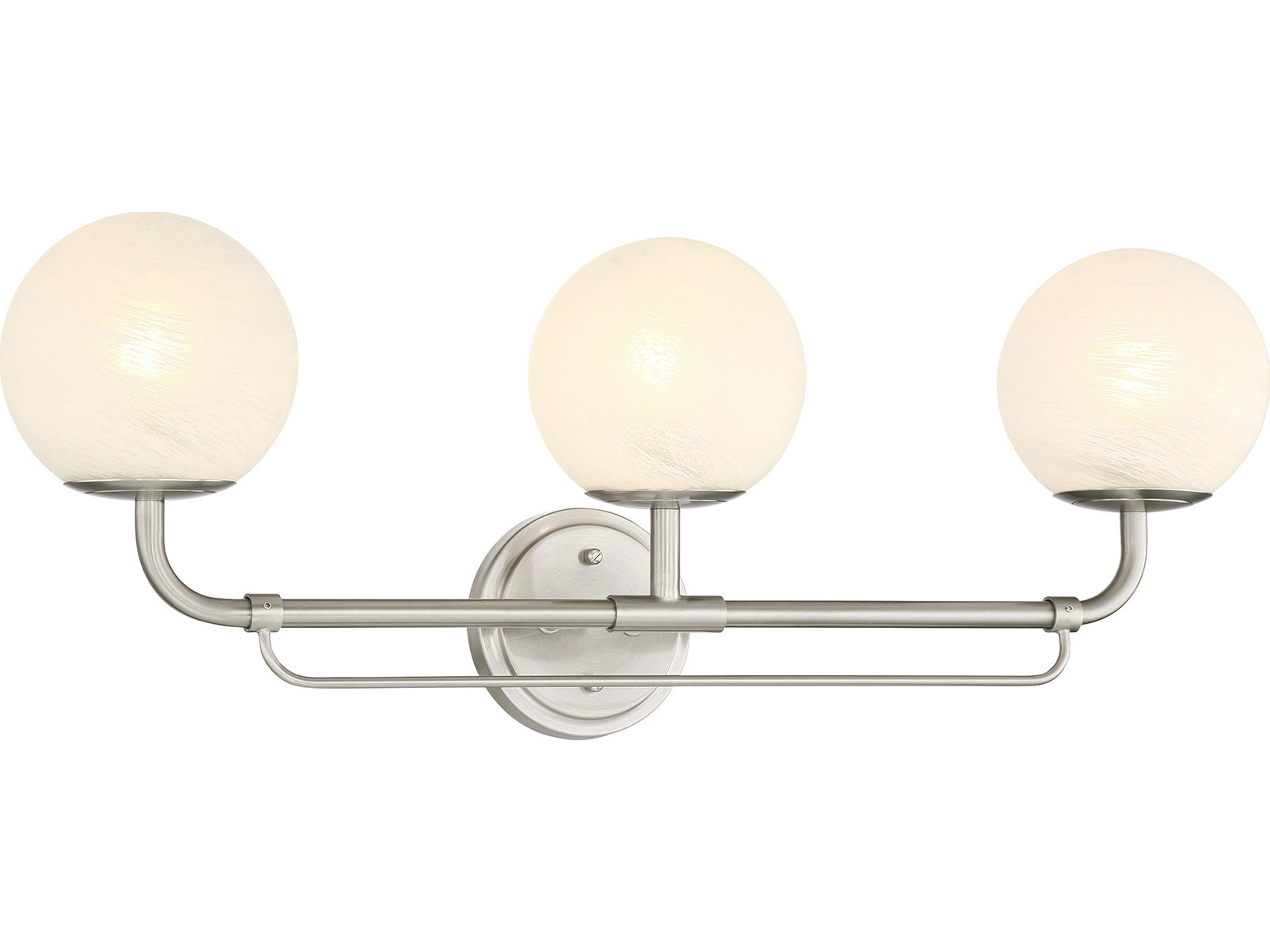 Whitehall 3-Light Brushed Nickel Vanity Light