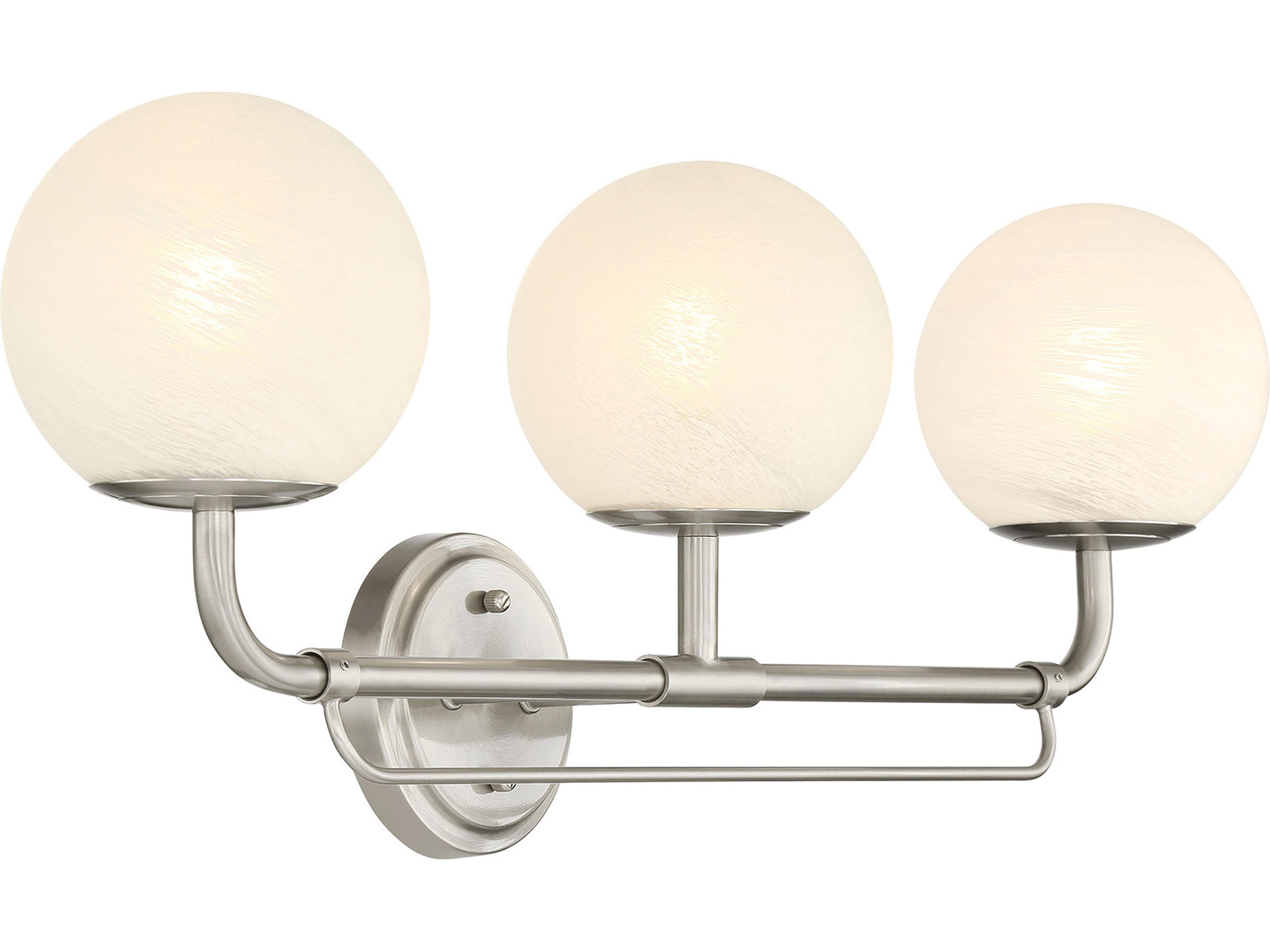 Minka Lavery Whitehall 3-Light Brushed Nickel Vanity Light