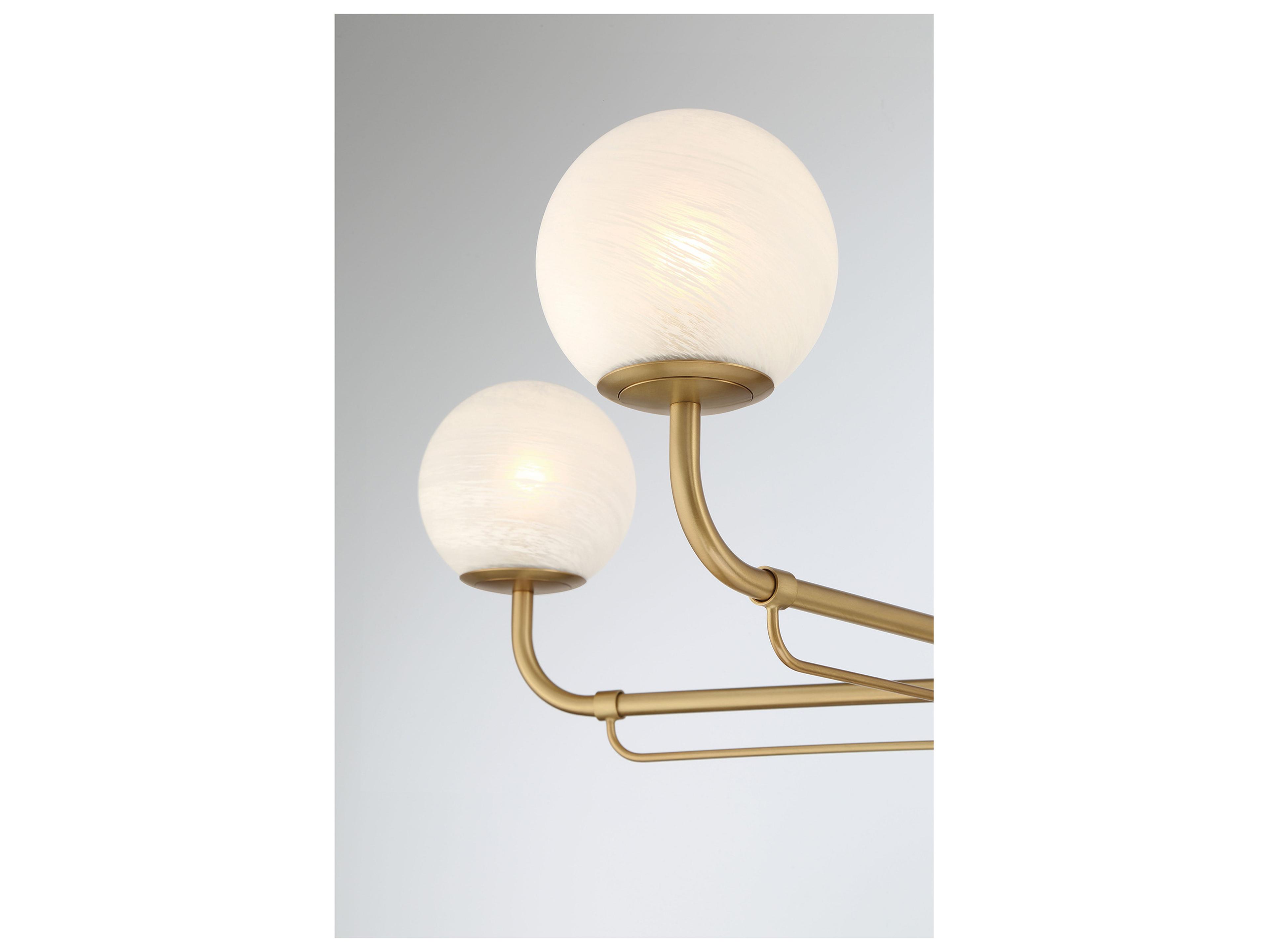 Minka Lavery Whitehall 5-Light Legacy Brass Globe Chandelier