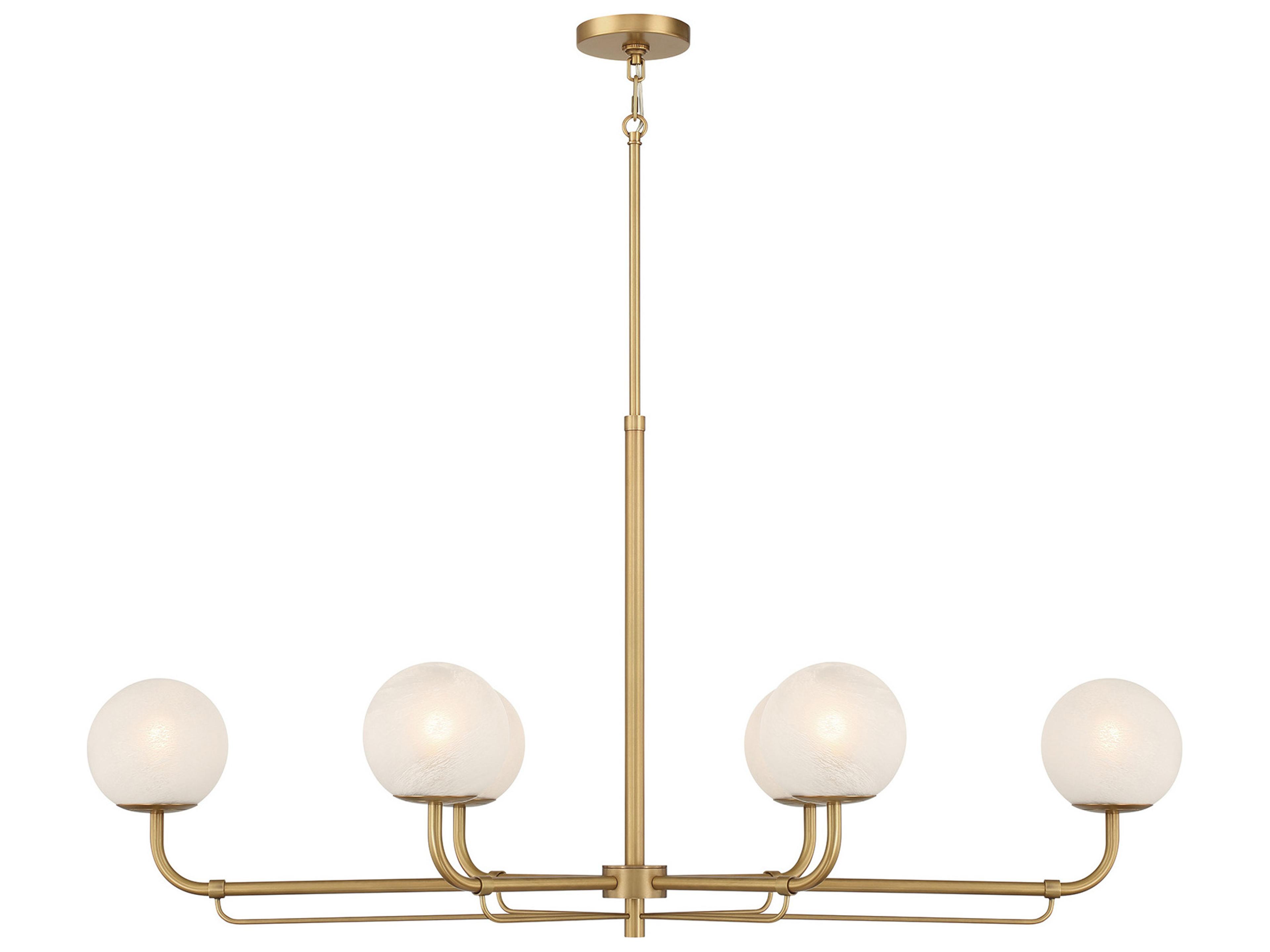 Whitehall 6-Light Legacy Brass Globe Island Pendant