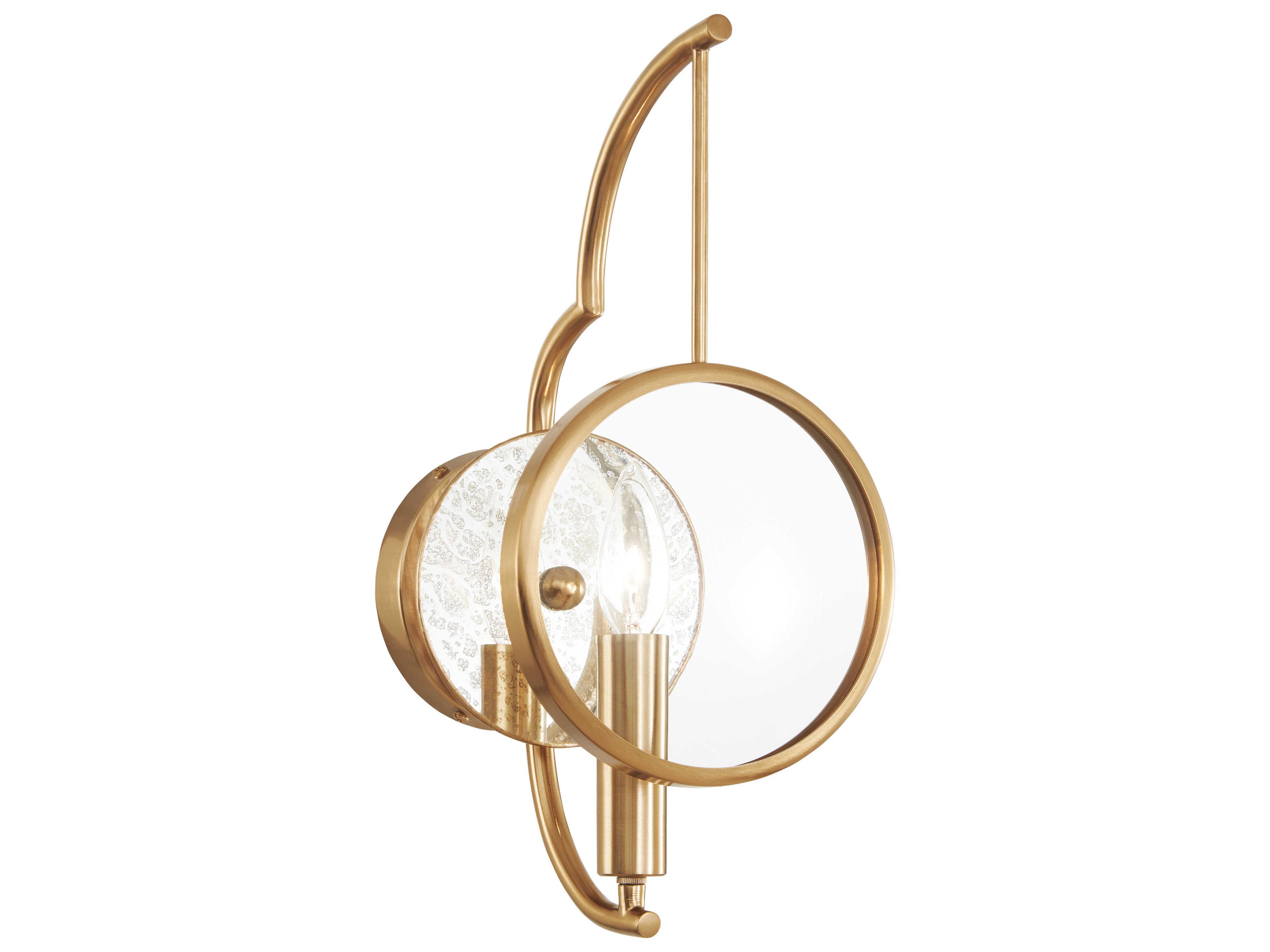 Into Focus 1-Light Brass Antique Wall Sconce