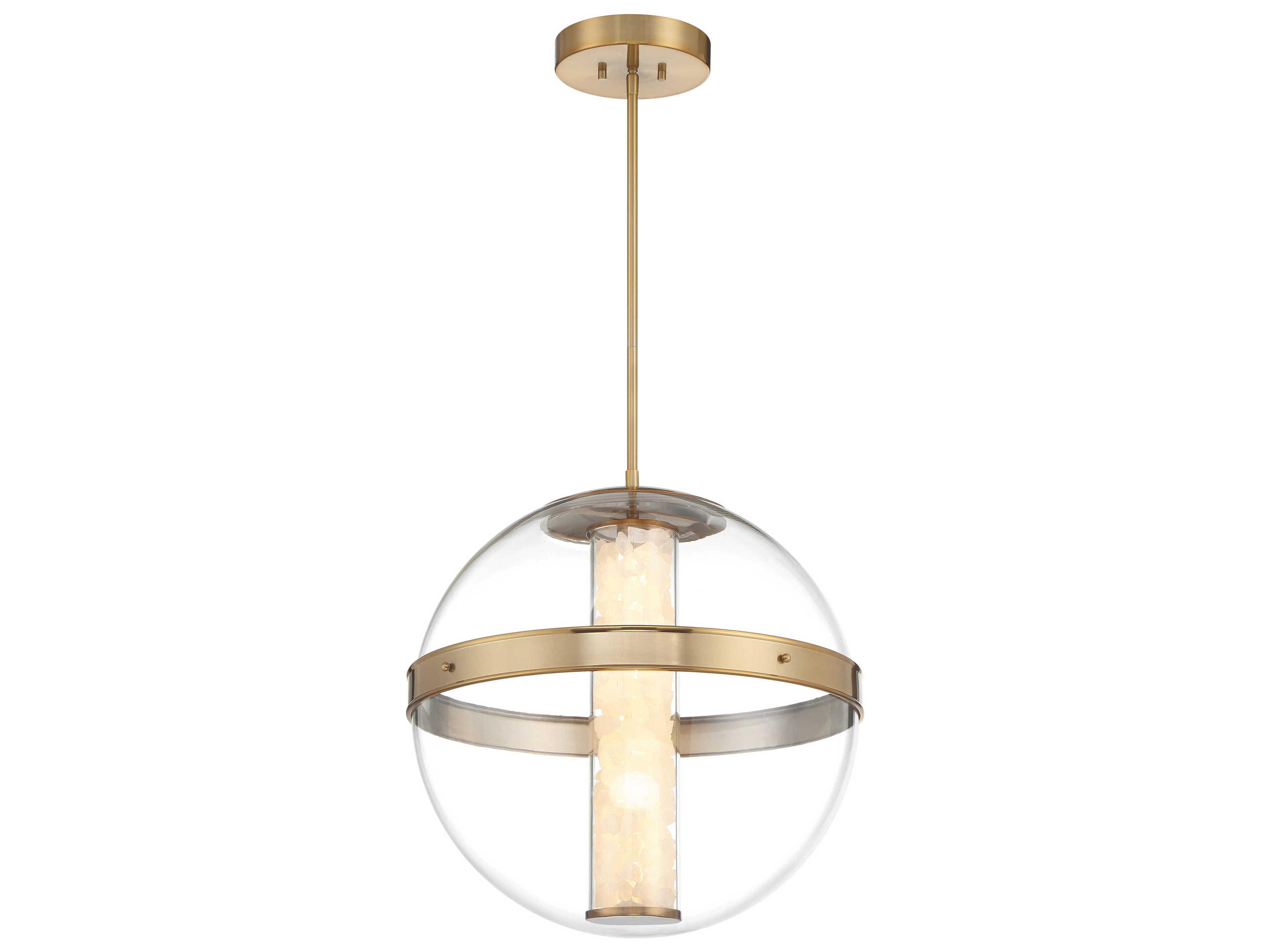 Minka Lavery Divinely Celeste Brass Globe Pendant