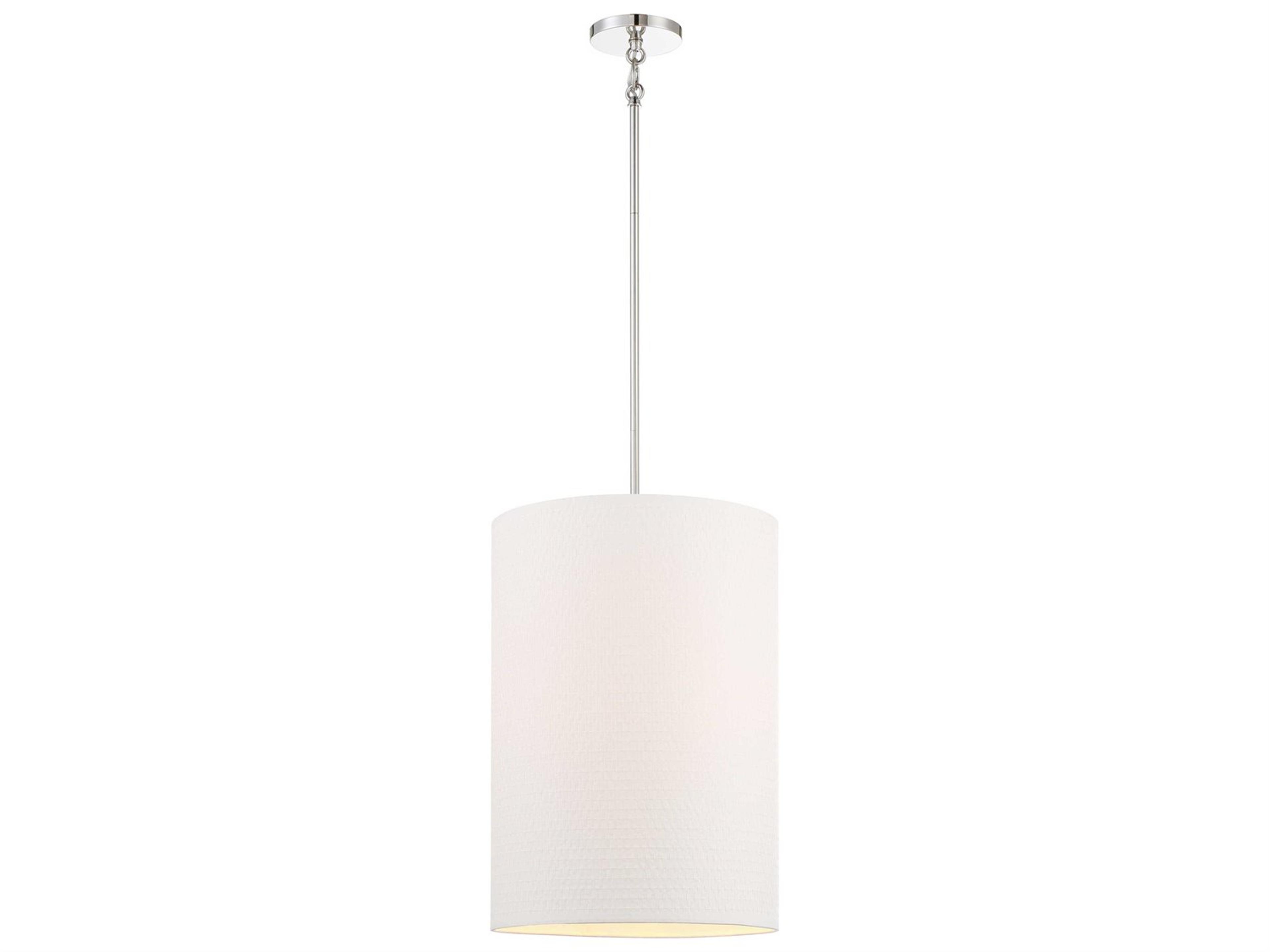 Palmetto 4-Light Polished Nickel Cylinder Pendant