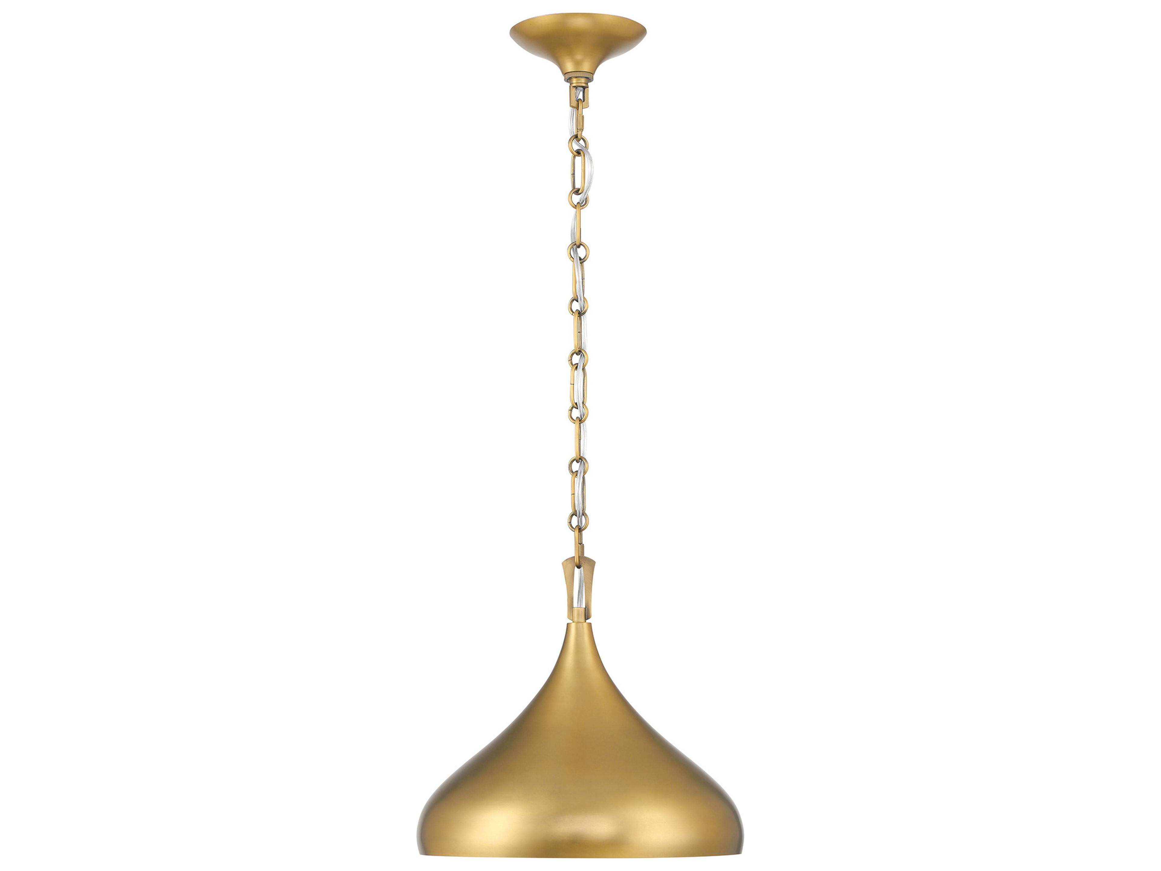 Cedar Lane 1-Light Legacy Brass Dome Pendant