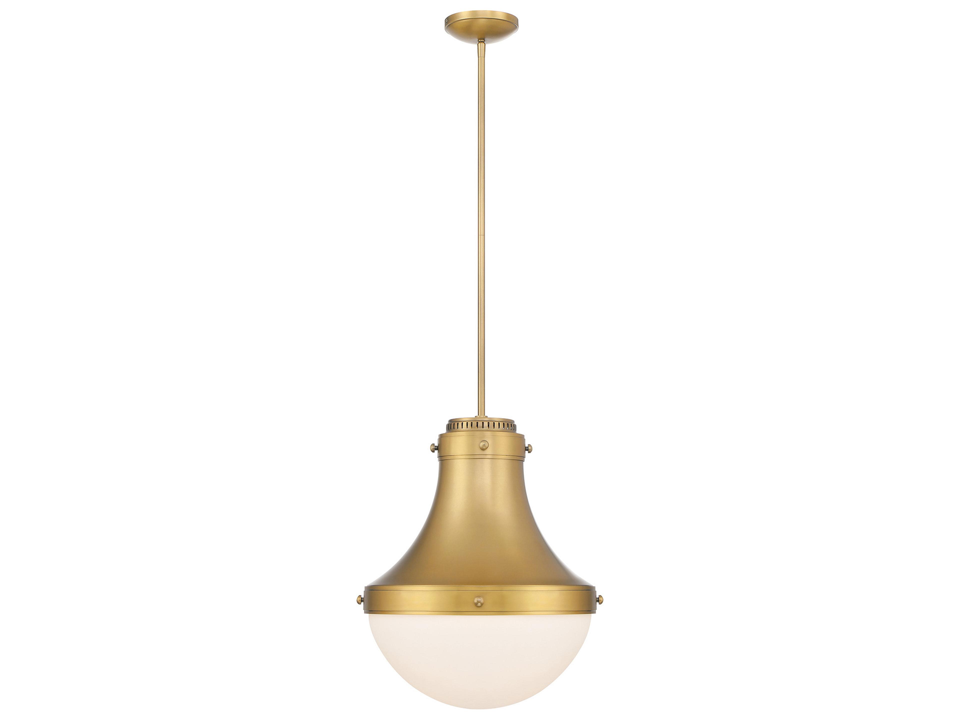 Purelight 1-Light Legacy Brass Pendant