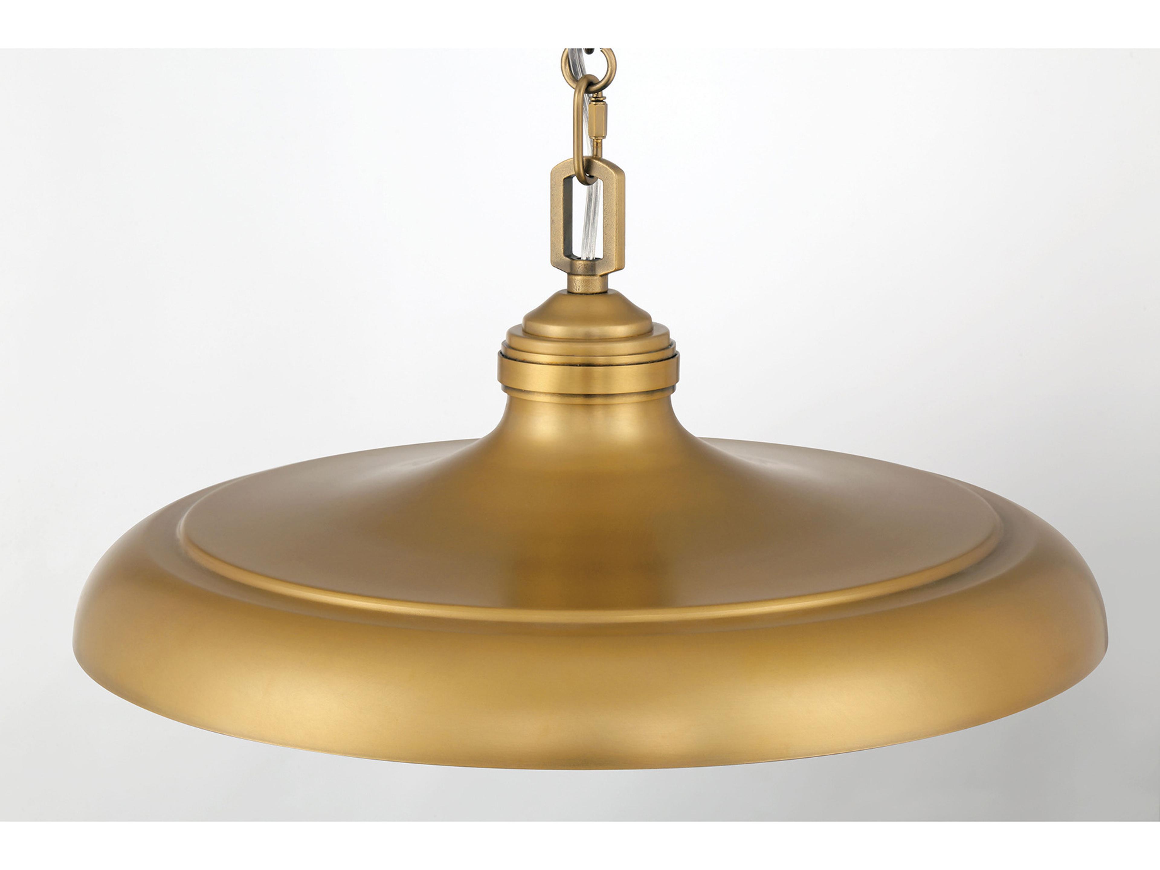 Minka Lavery Crowne 1-Light Legacy Brass Pendant