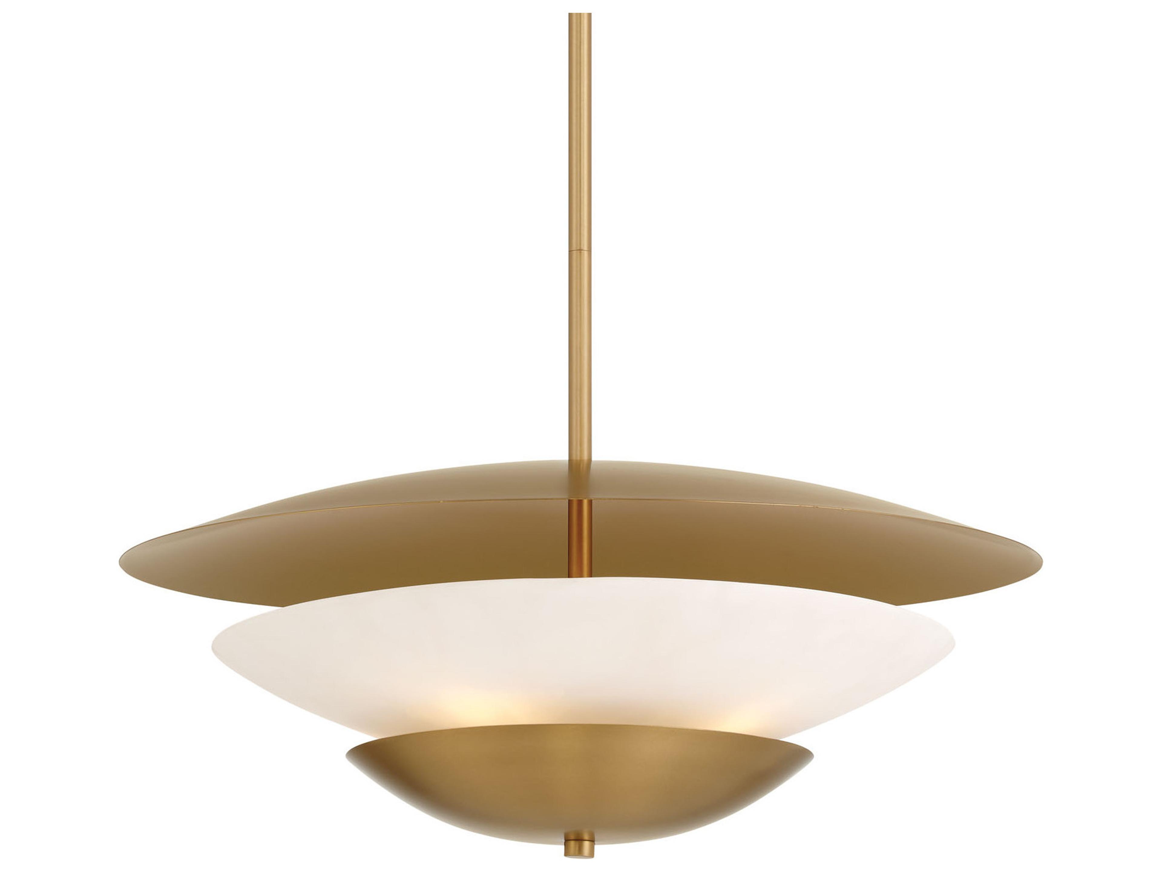 Minka Lavery Solara 4-Light Legacy Brass Bowl Tiered Pendant
