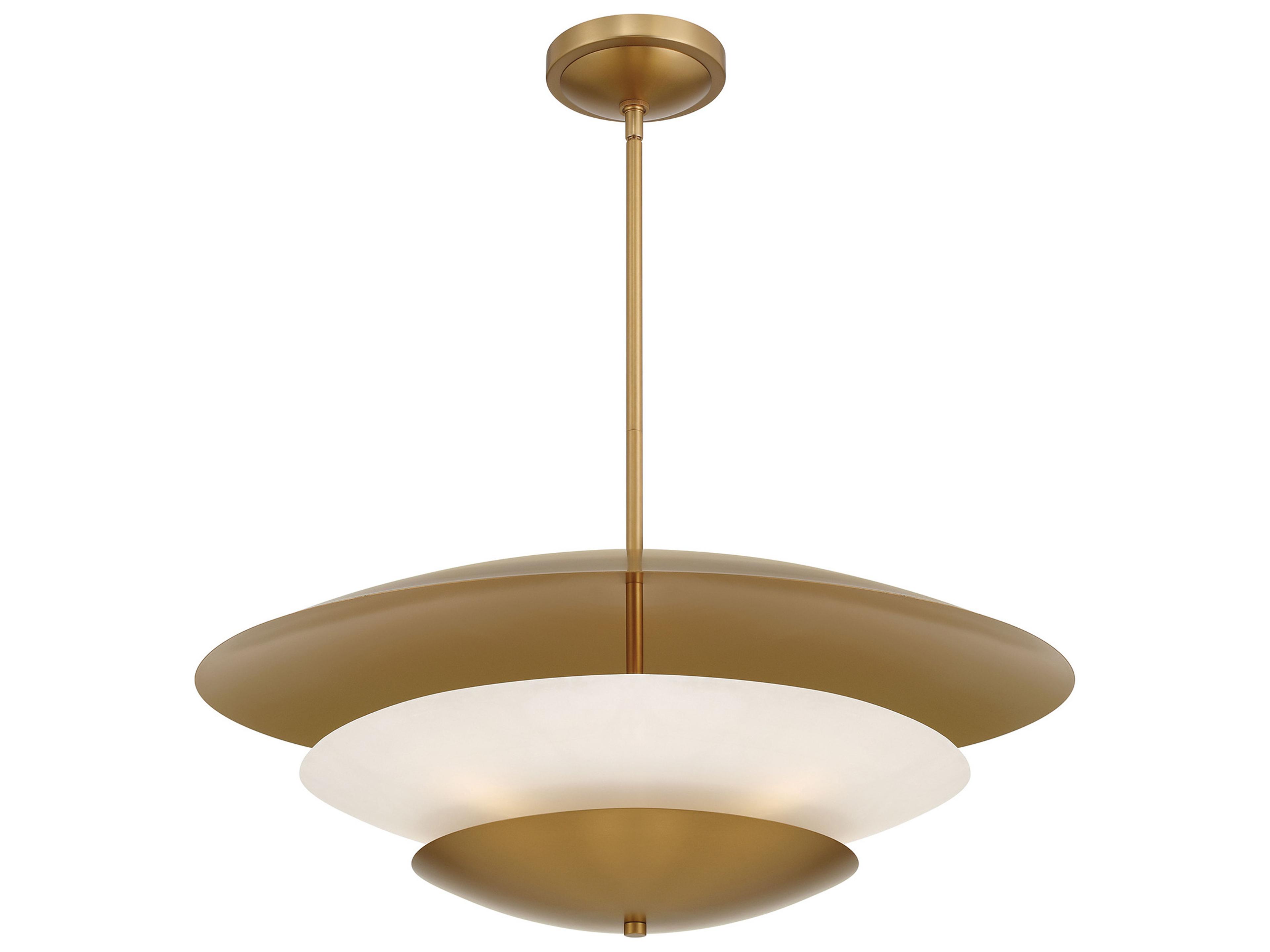 Minka Lavery Solara 5-Light Legacy Brass Bowl Tiered Pendant