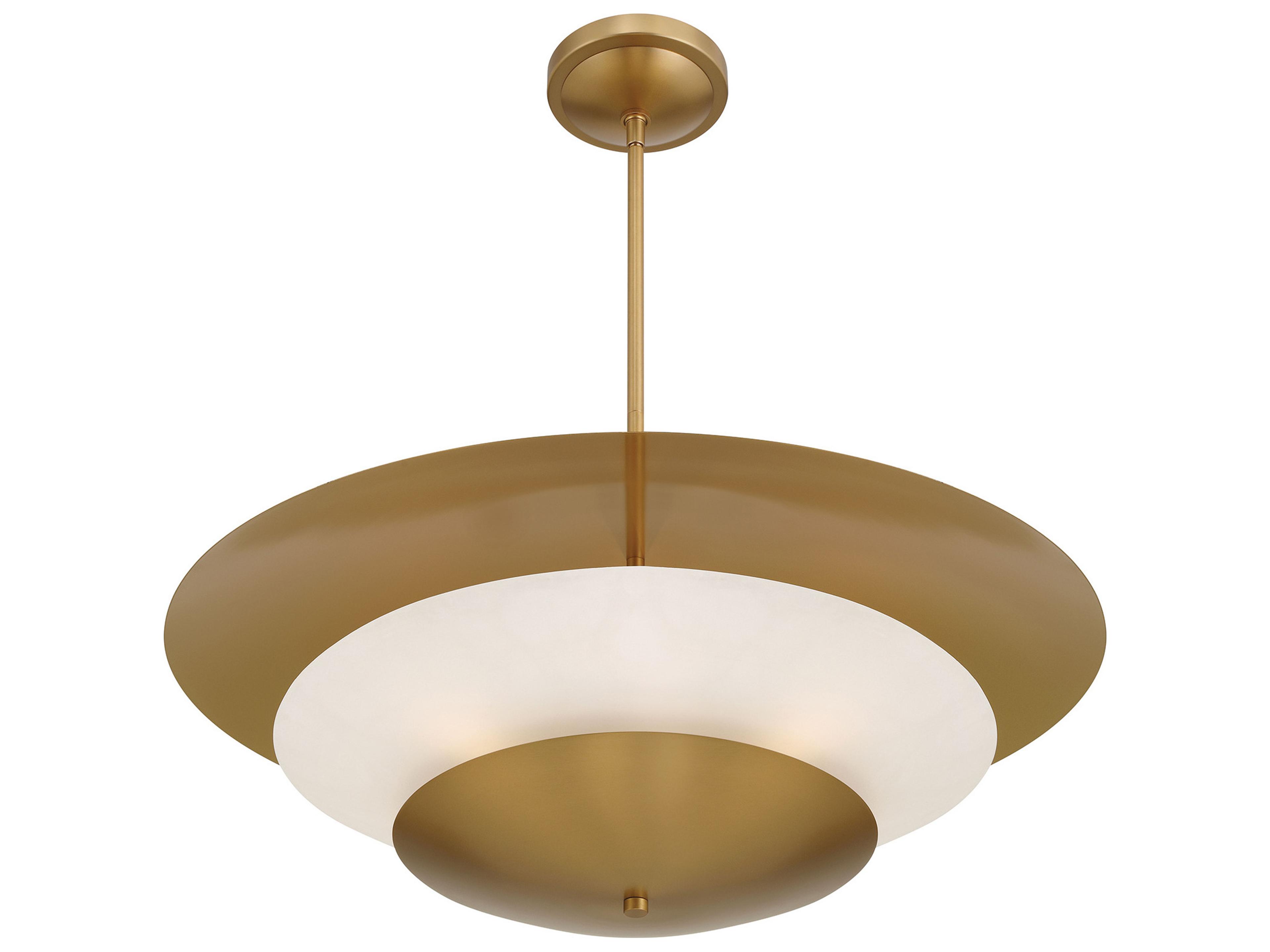 Minka Lavery Solara 5-Light Legacy Brass Bowl Tiered Pendant