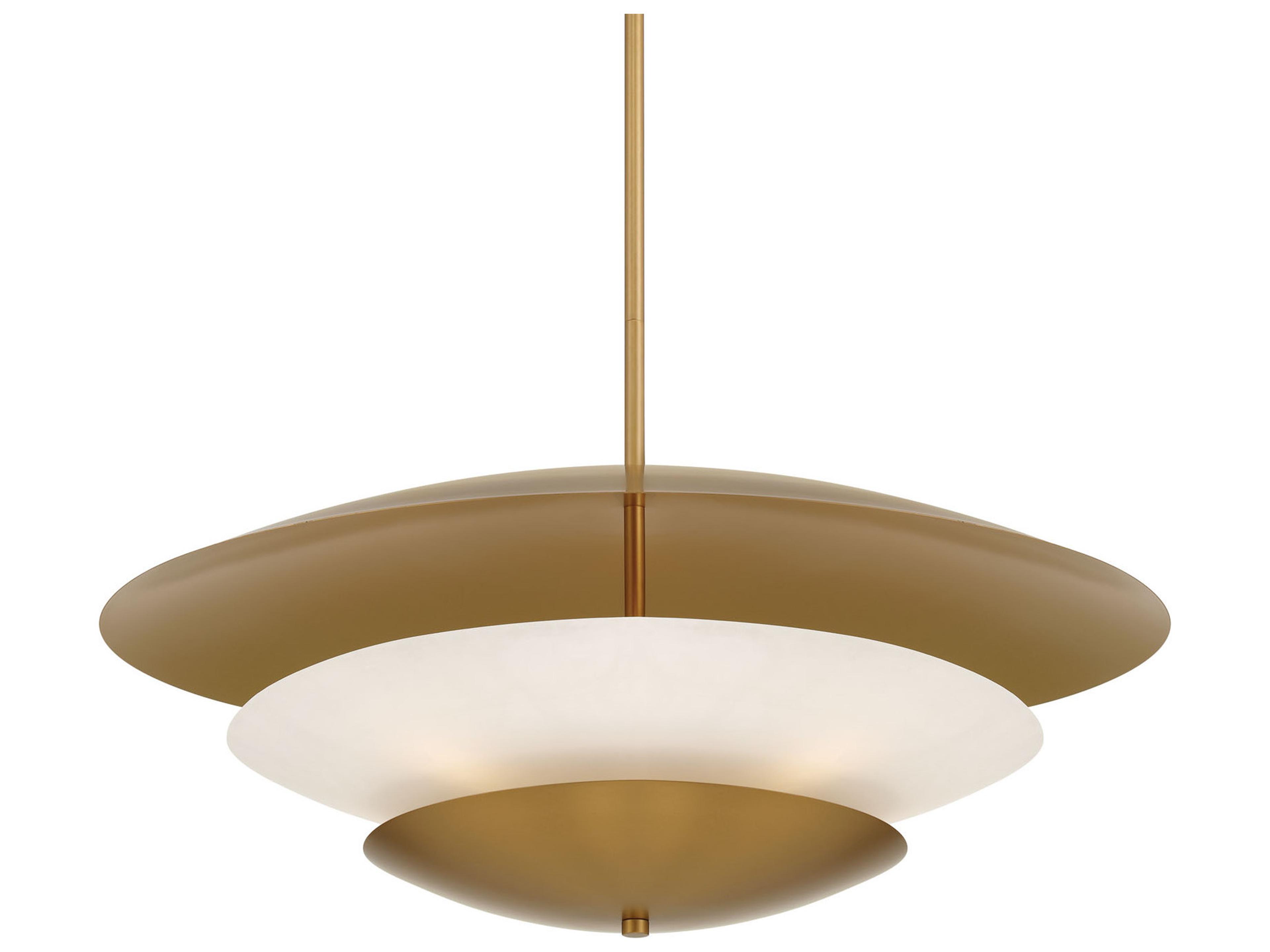 Minka Lavery Solara 5-Light Legacy Brass Bowl Tiered Pendant