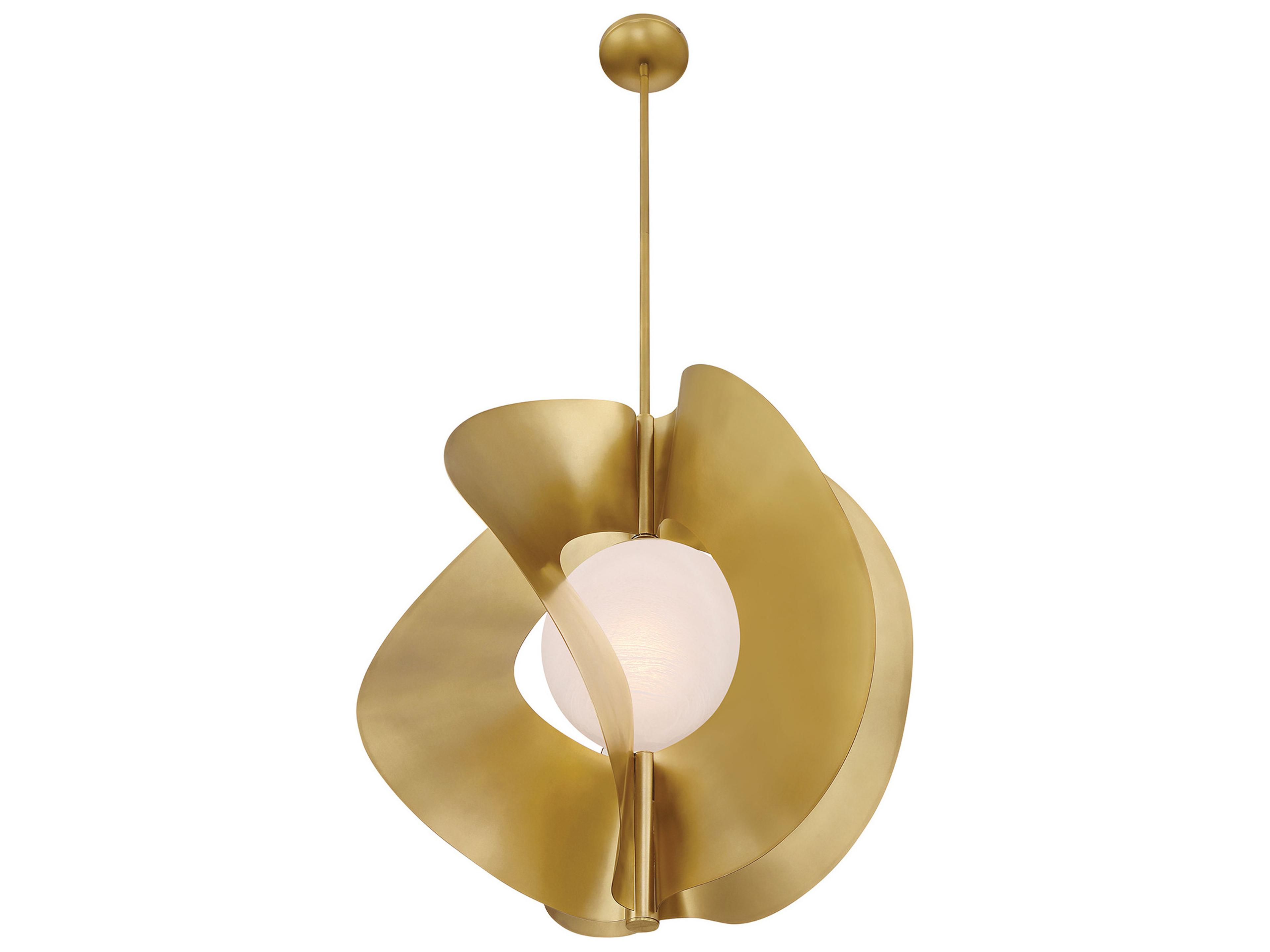 Minka Lavery Gloria 1-Light Legacy Brass Pendant