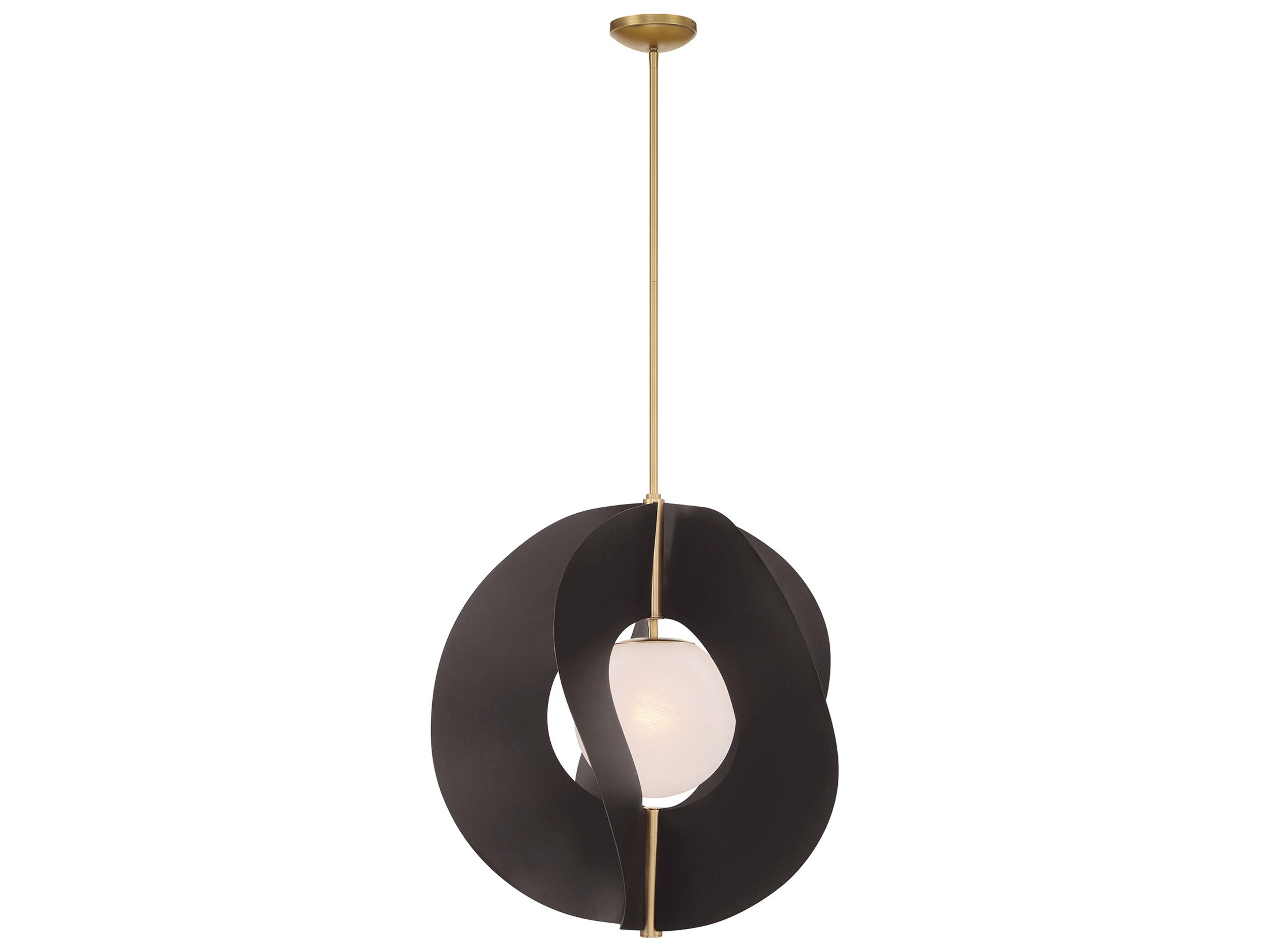 Gloria 1-Light Legacy Brass Dark Bronze Pendant