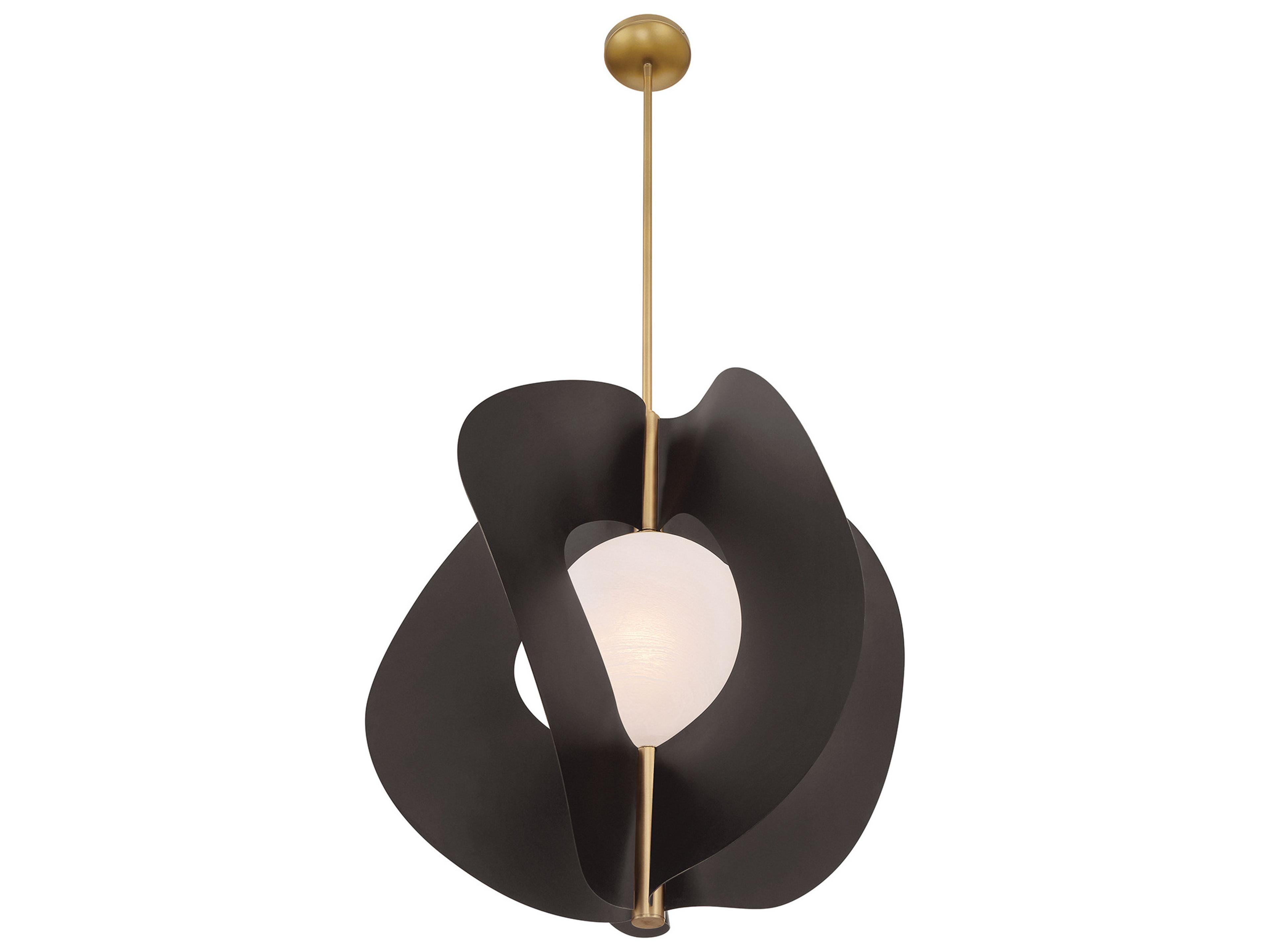 Minka Lavery Gloria 1-Light Legacy Brass Dark Bronze Pendant
