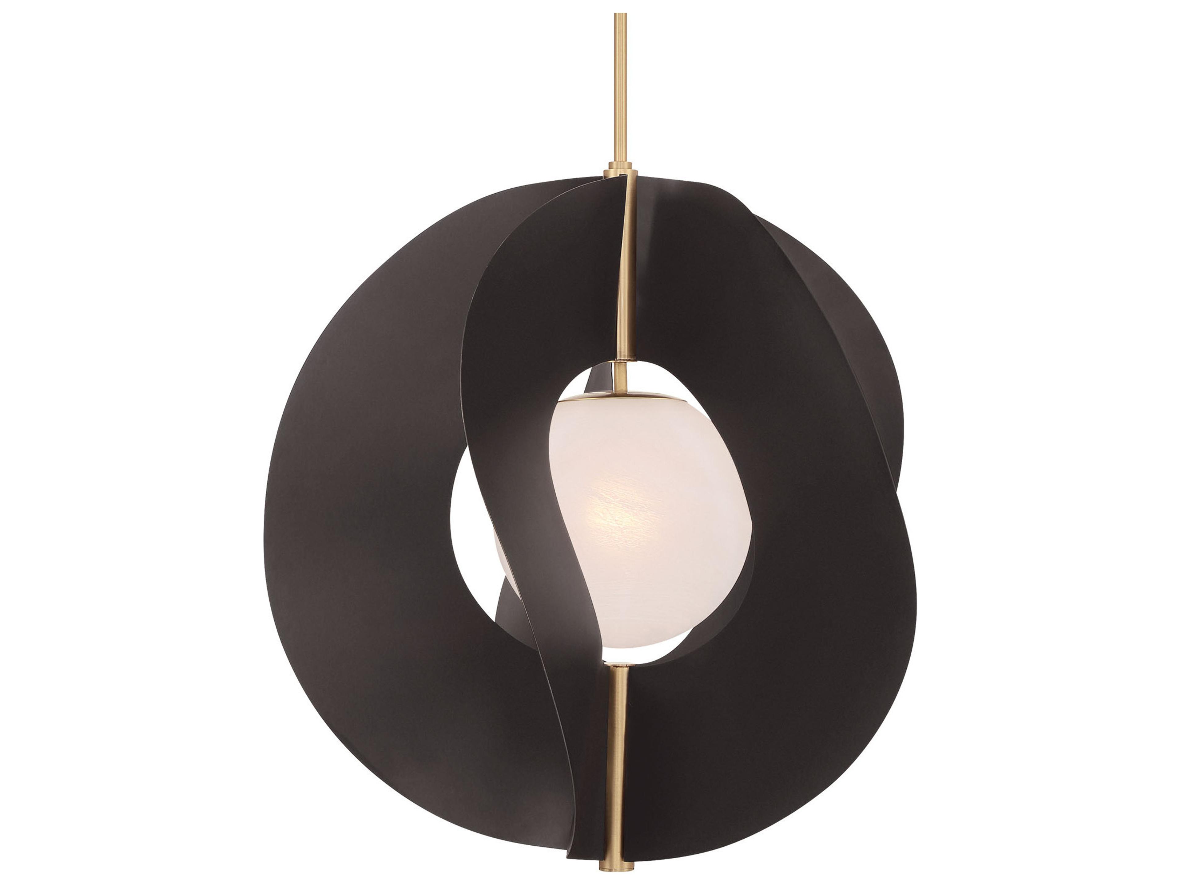 Minka Lavery Gloria 1-Light Legacy Brass Dark Bronze Pendant
