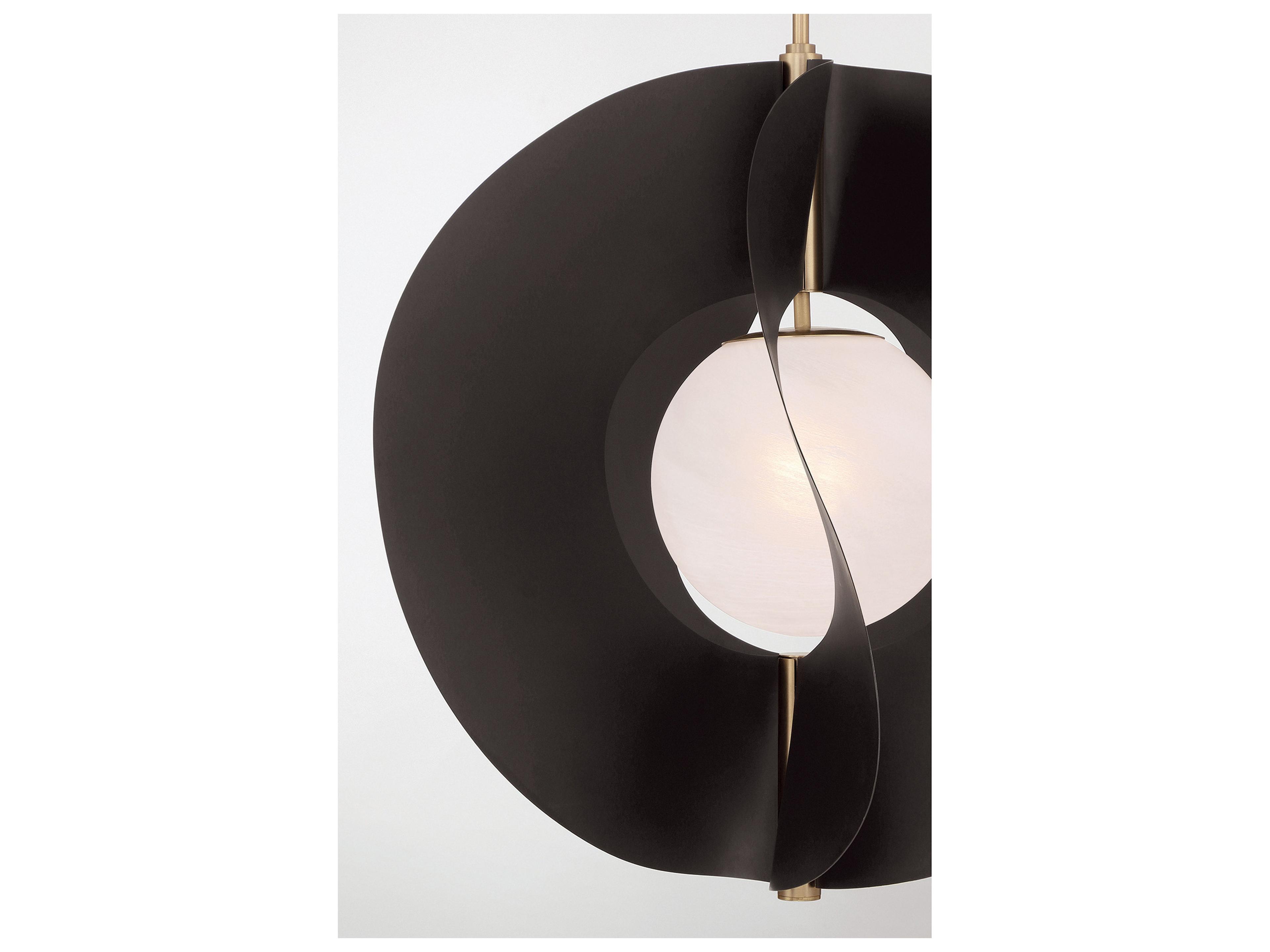 Minka Lavery Gloria 1-Light Legacy Brass Dark Bronze Pendant