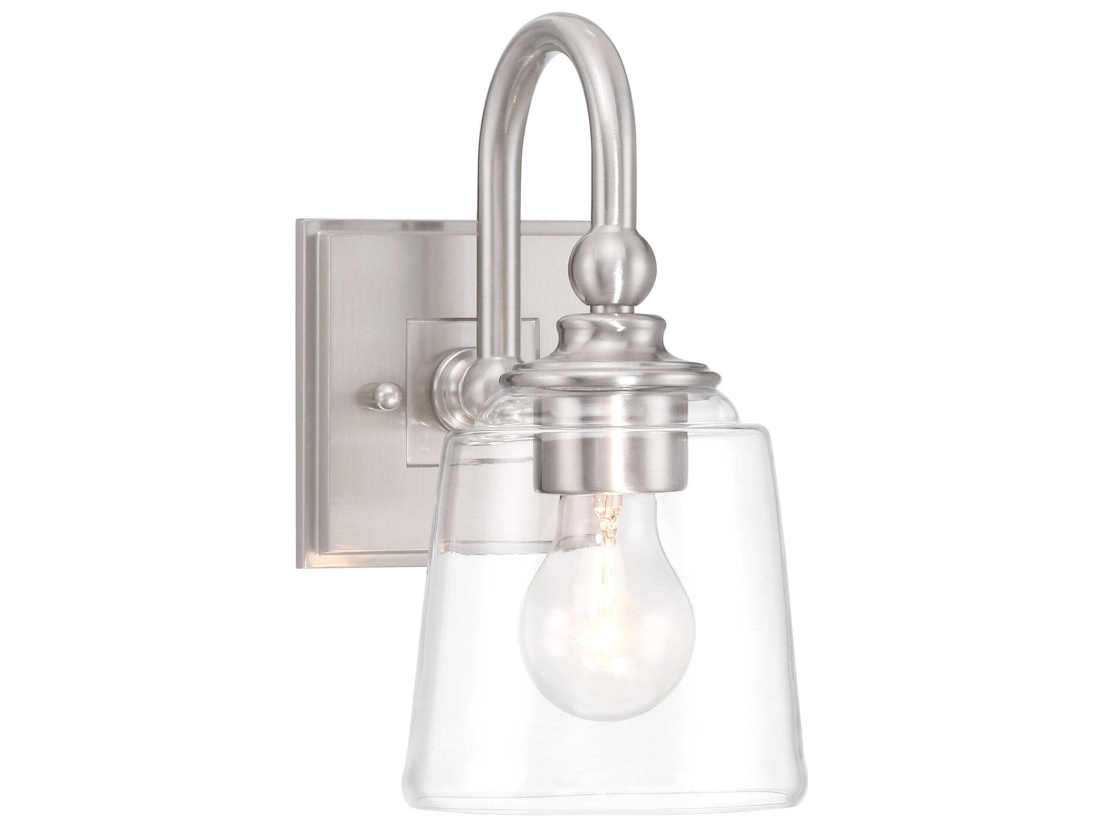 Antonia 1-Light Brushed Nickel Wall Sconce