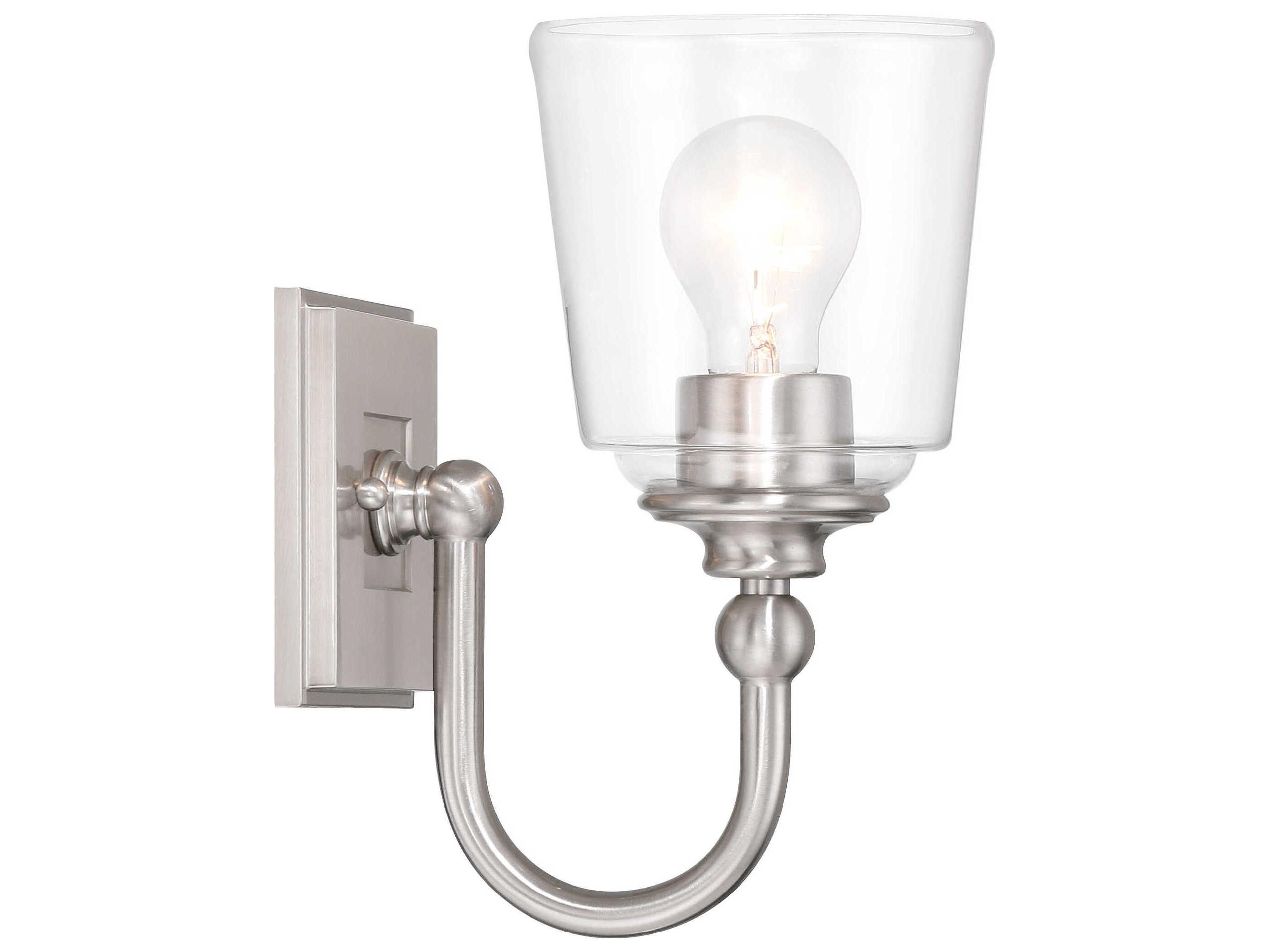 Minka Lavery Antonia 1-Light Brushed Nickel Wall Sconce