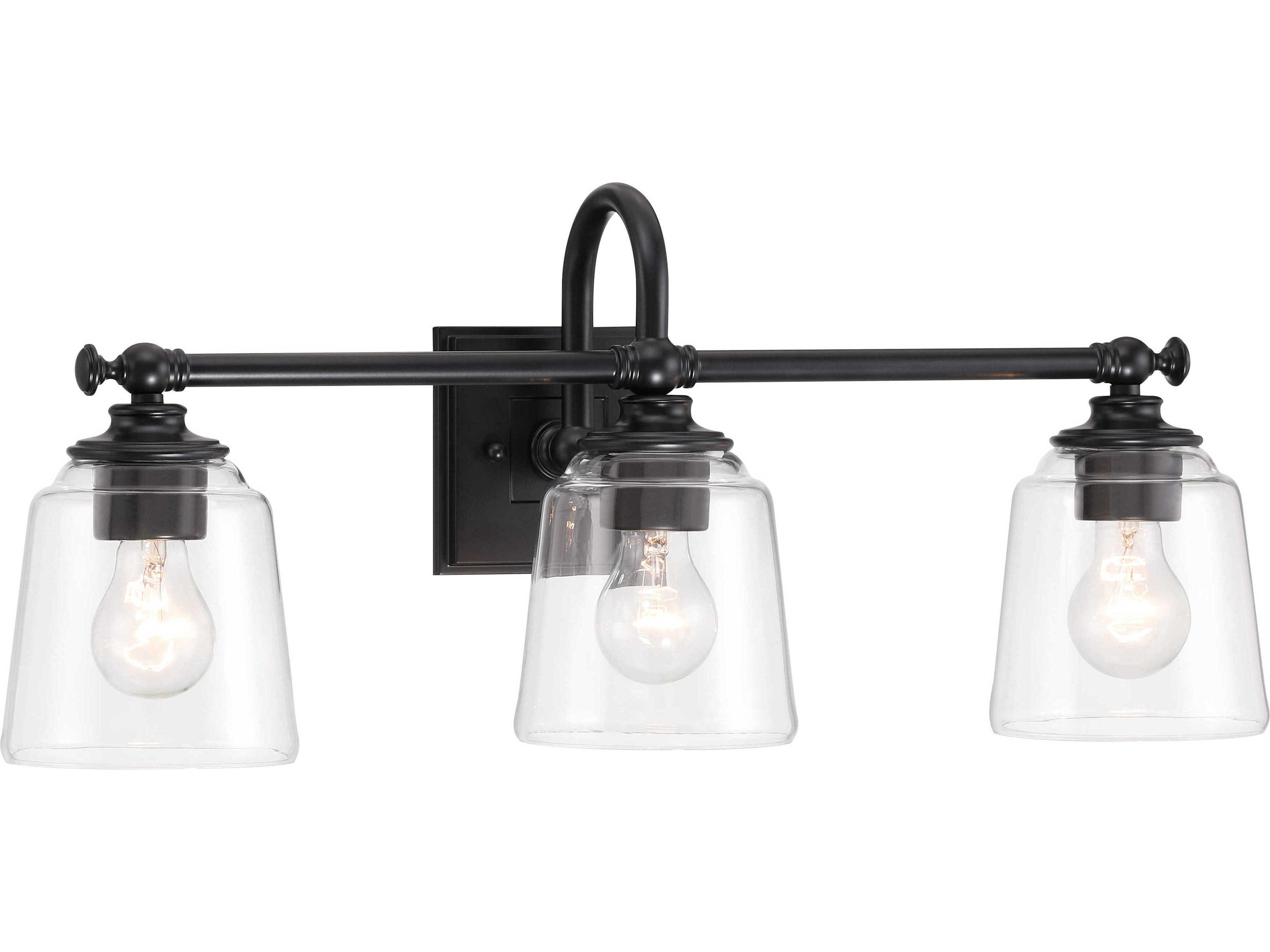 Minka Lavery Antonia 3-Light Coal Black Vanity Light
