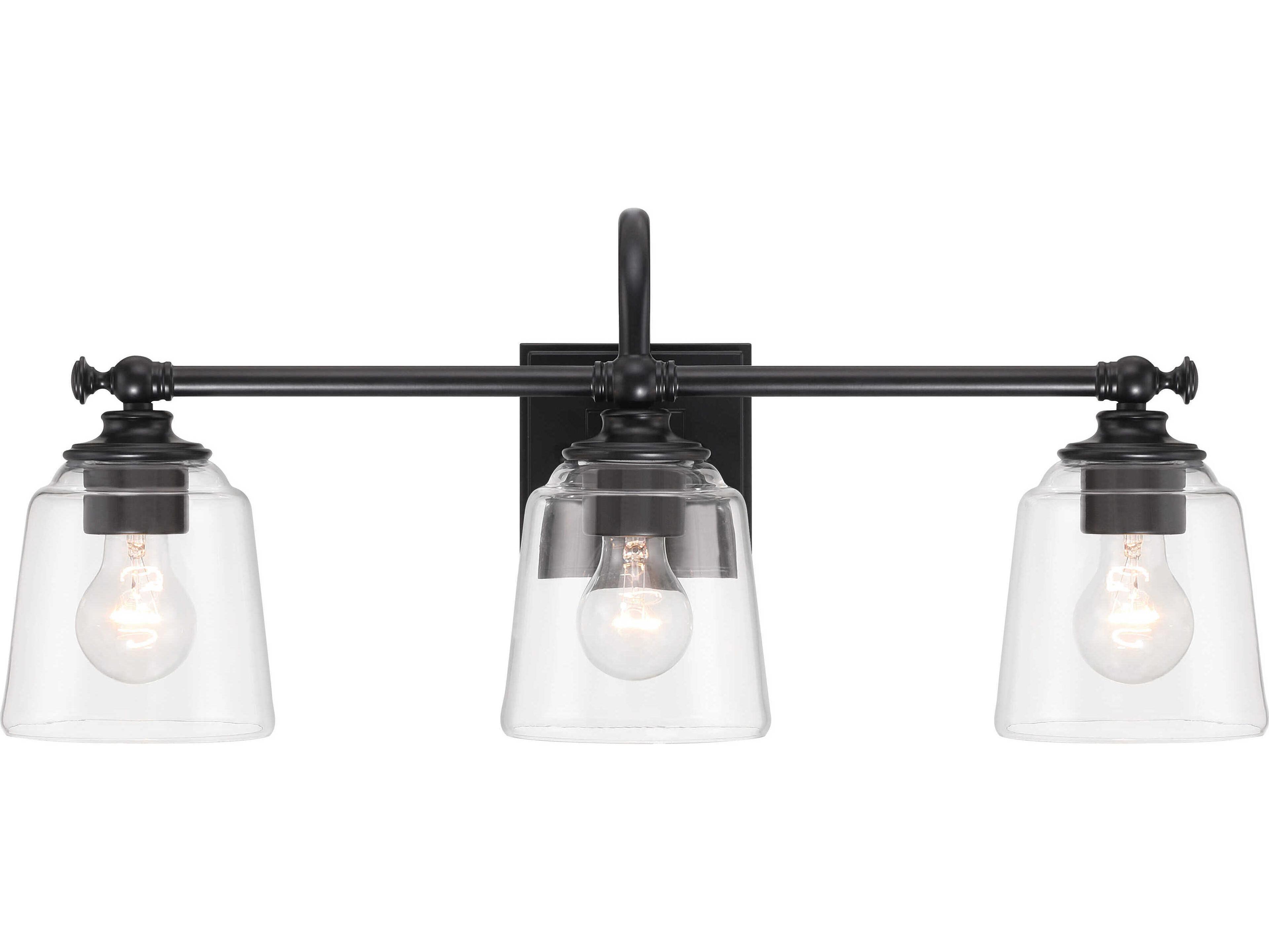 Minka Lavery Antonia 3-Light Coal Black Vanity Light