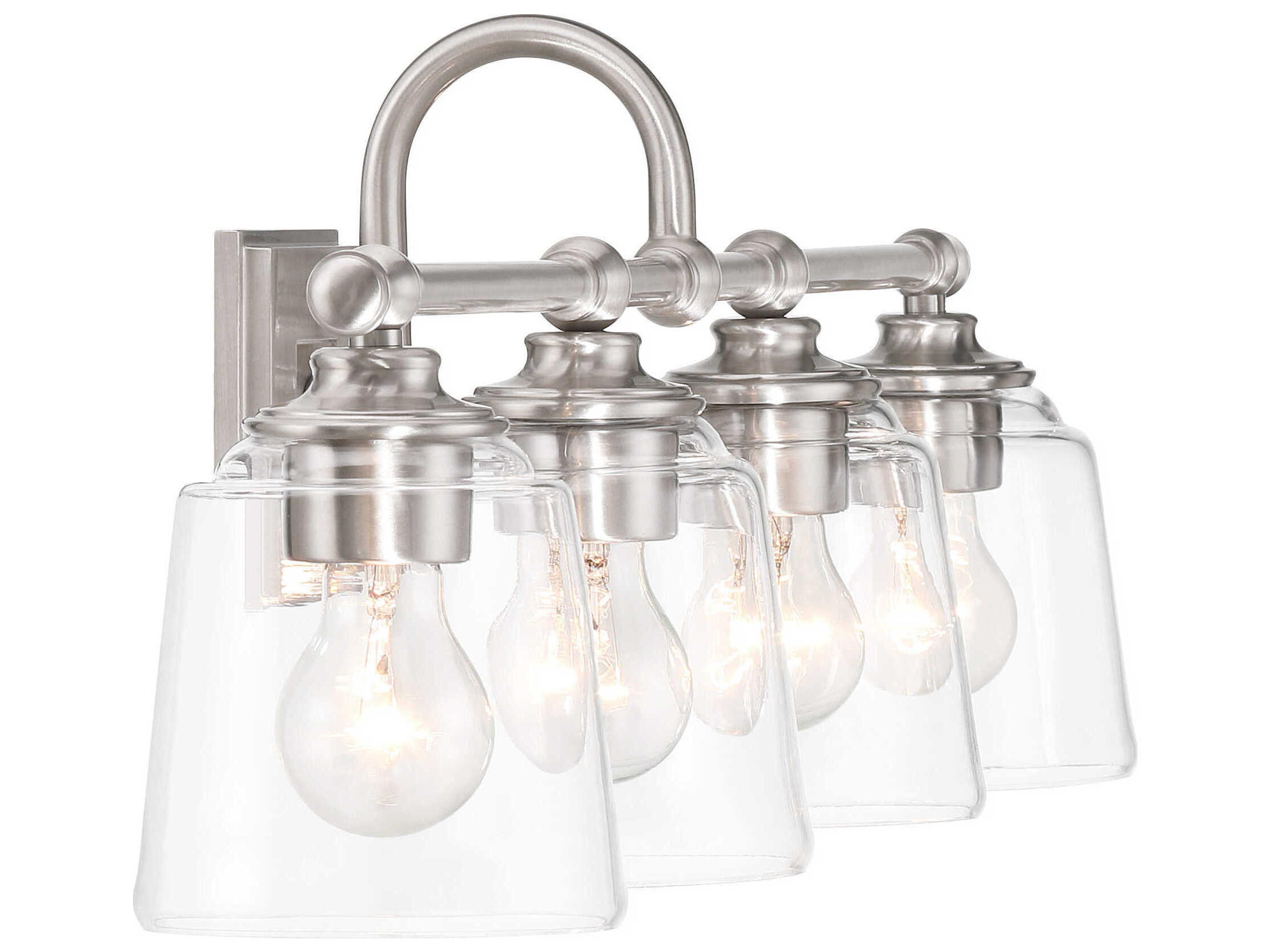 Minka Lavery Antonia 4-Light Brushed Nickel Vanity Light