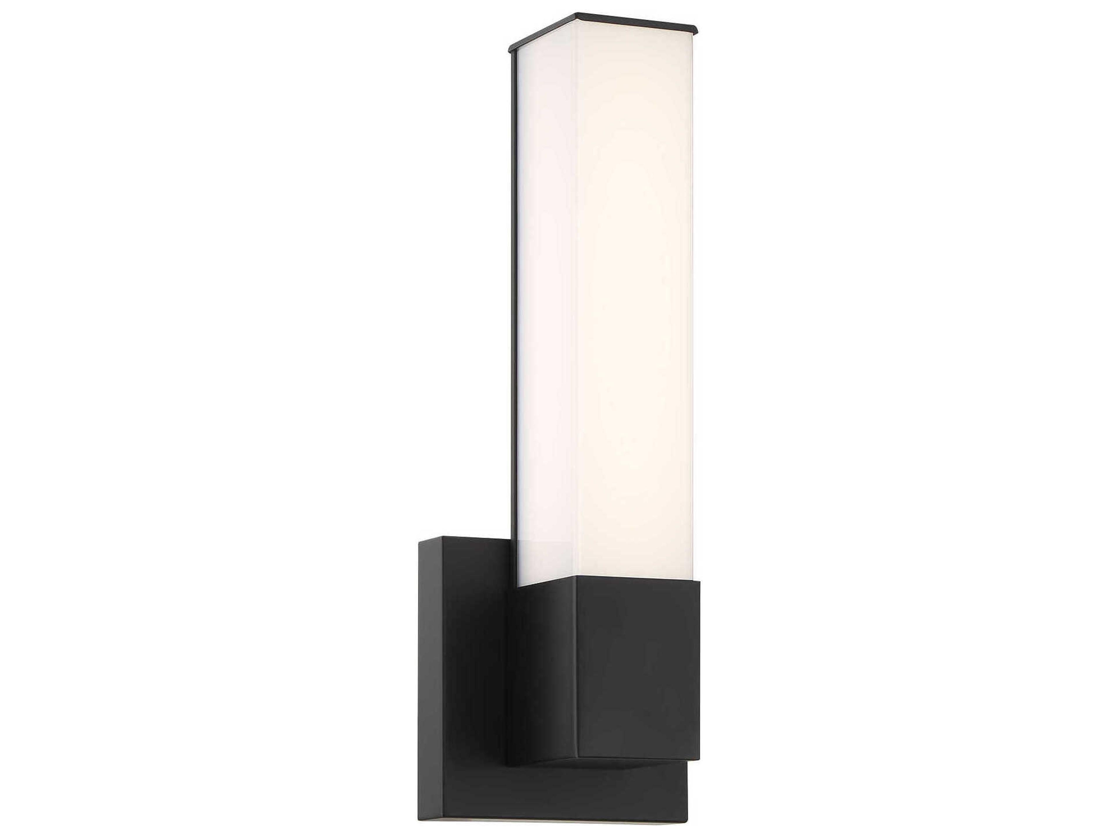 Vantage 1-Light Coal Black LED Wall Sconce