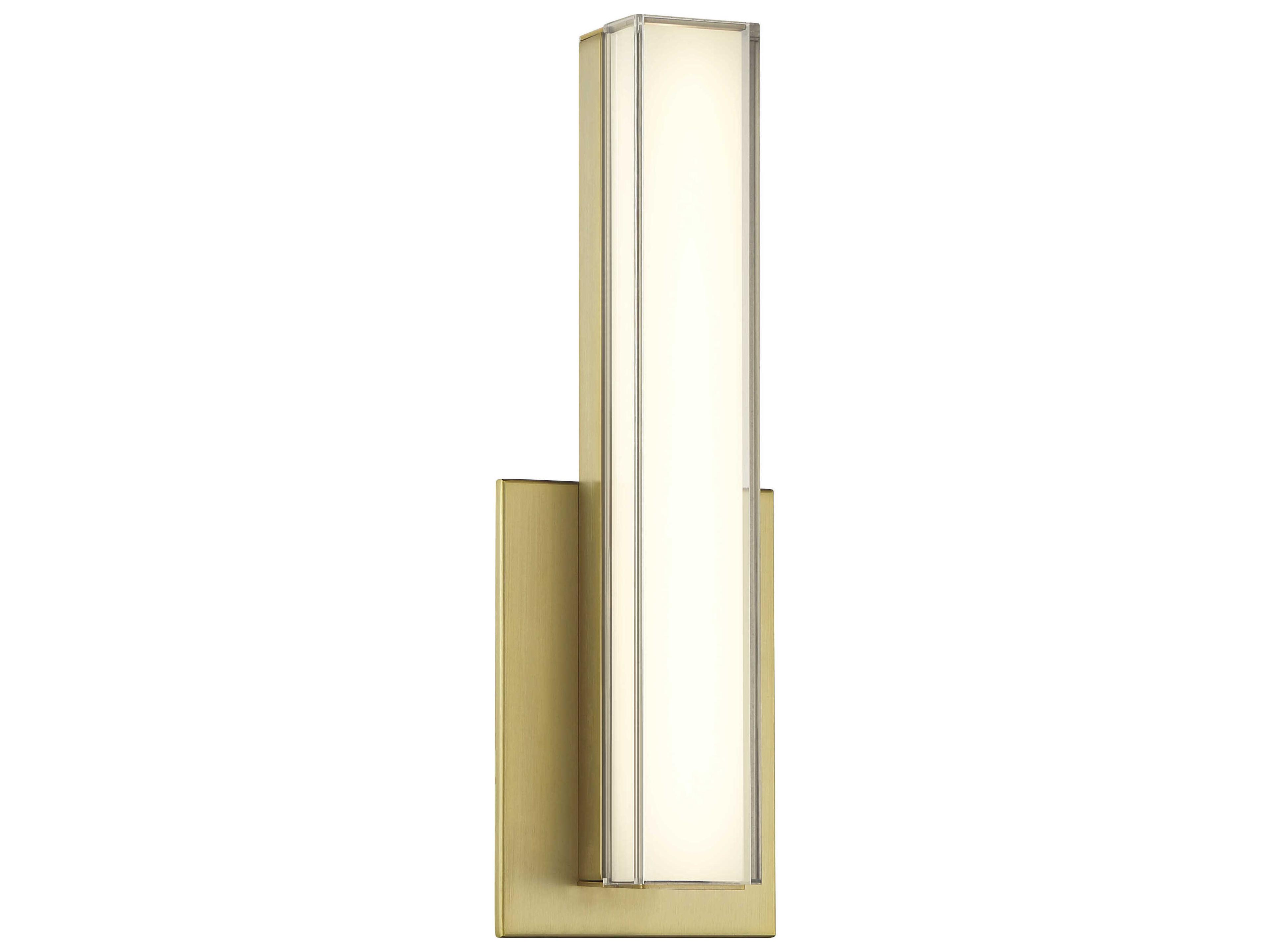Minka Lavery Vantage 1-Light Ashen Brass Wall Sconce