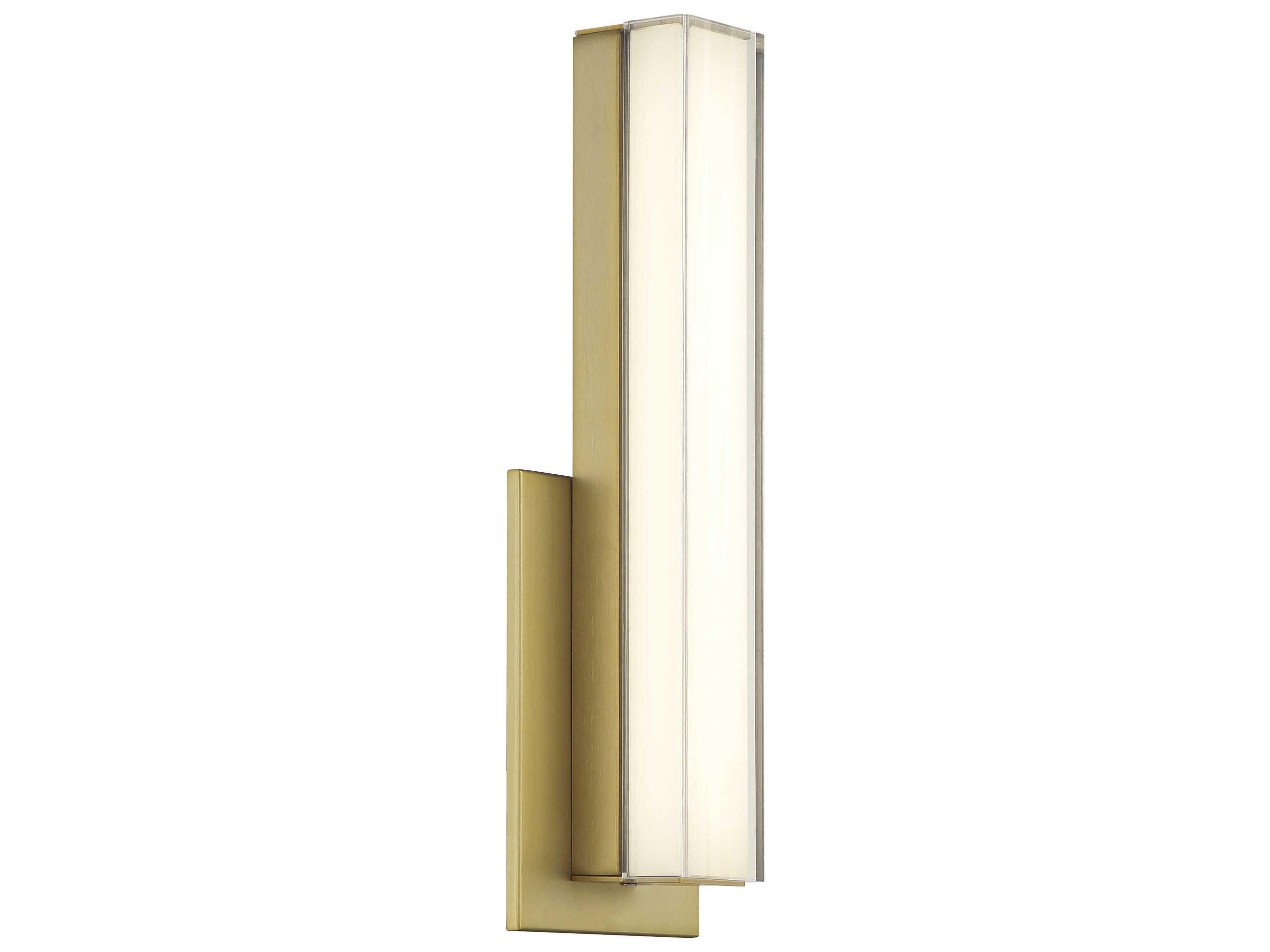 Minka Lavery Vantage 1-Light Ashen Brass Wall Sconce