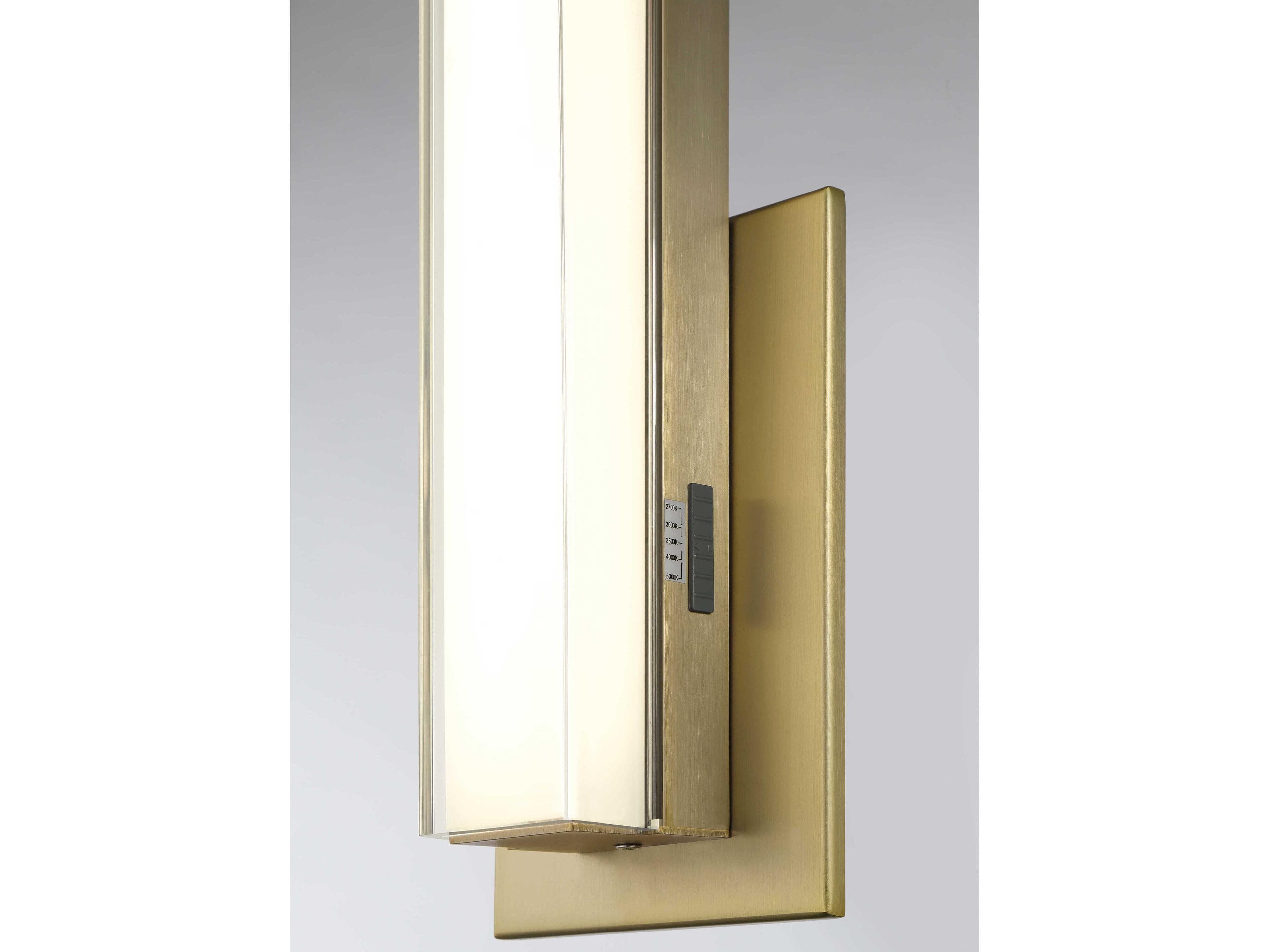 Minka Lavery Vantage 1-Light Ashen Brass Wall Sconce
