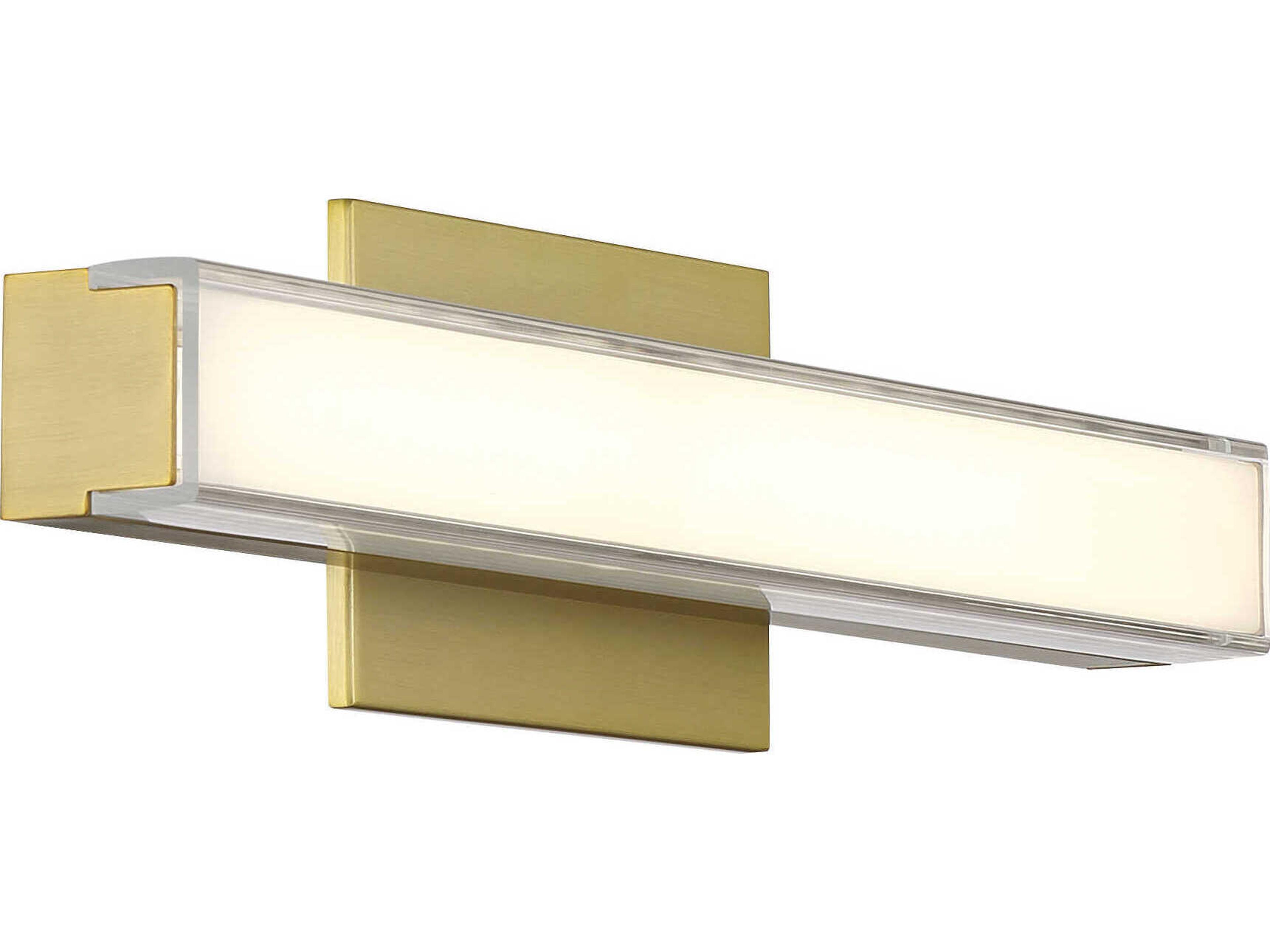 Minka Lavery Vantage 1-Light Ashen Brass Vanity Light