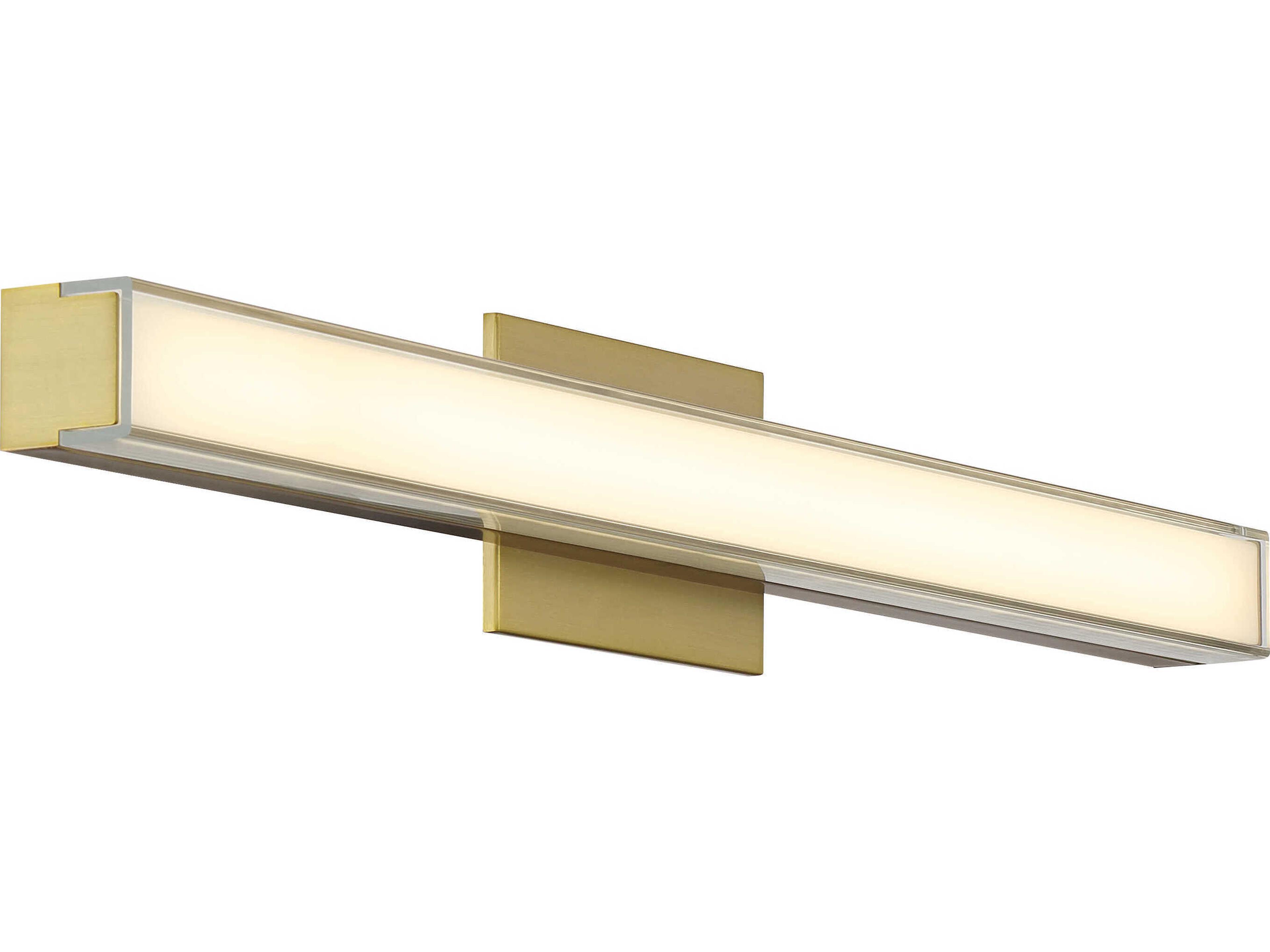 Minka Lavery Vantage 1-Light Ashen Brass Vanity Light