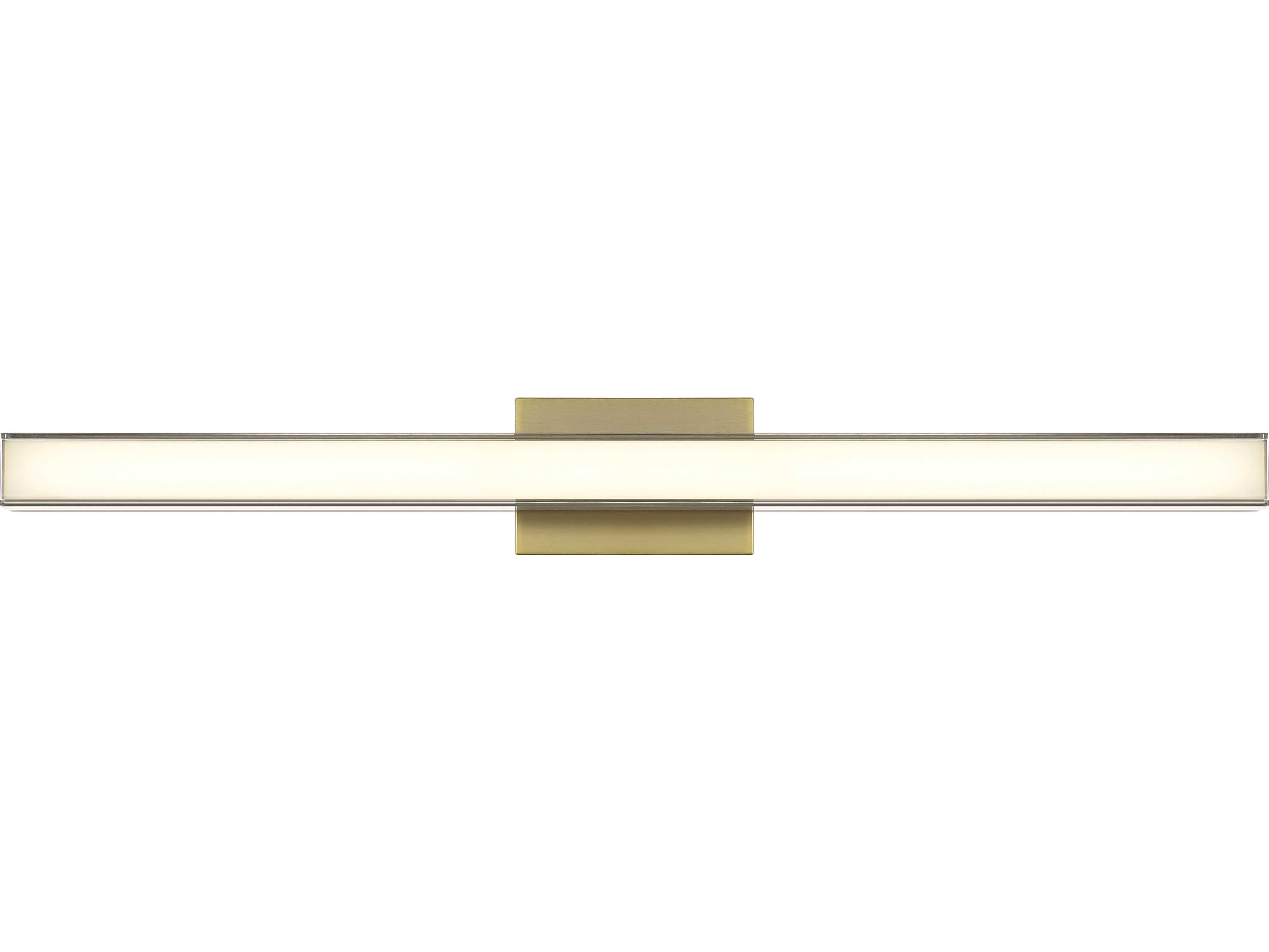 Vantage 1-Light Ashen Brass Vanity Light