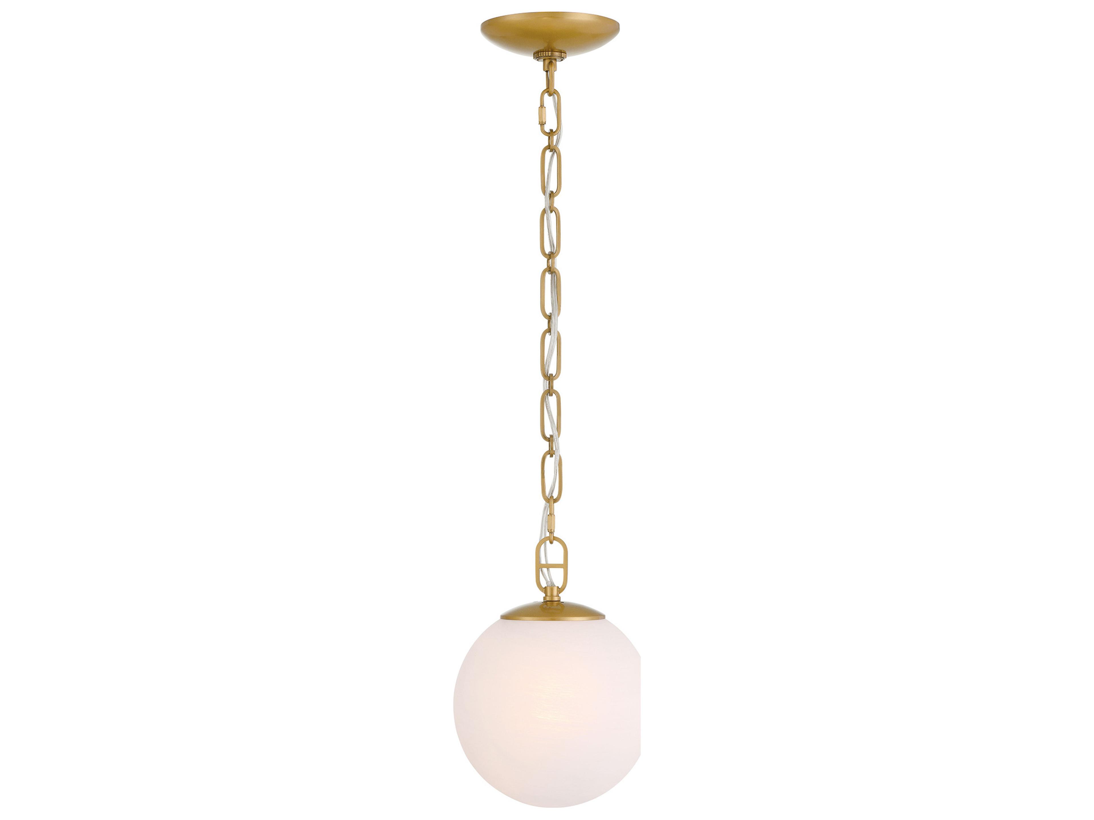 Marbelle 1-Light Legacy Brass Globe Mini Pendant