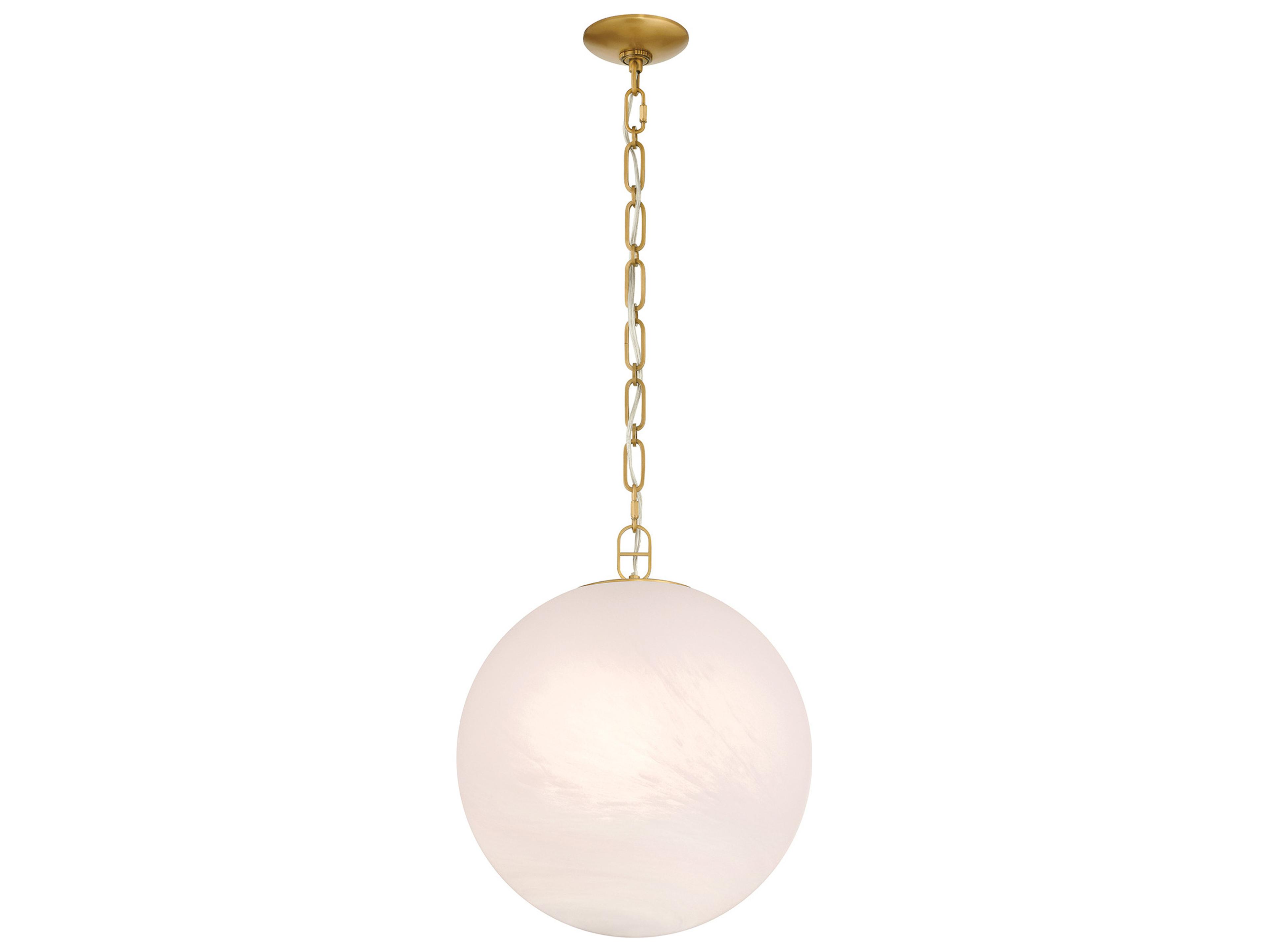 Minka Lavery Marbelle 1-Light Legacy Brass Globe Pendant
