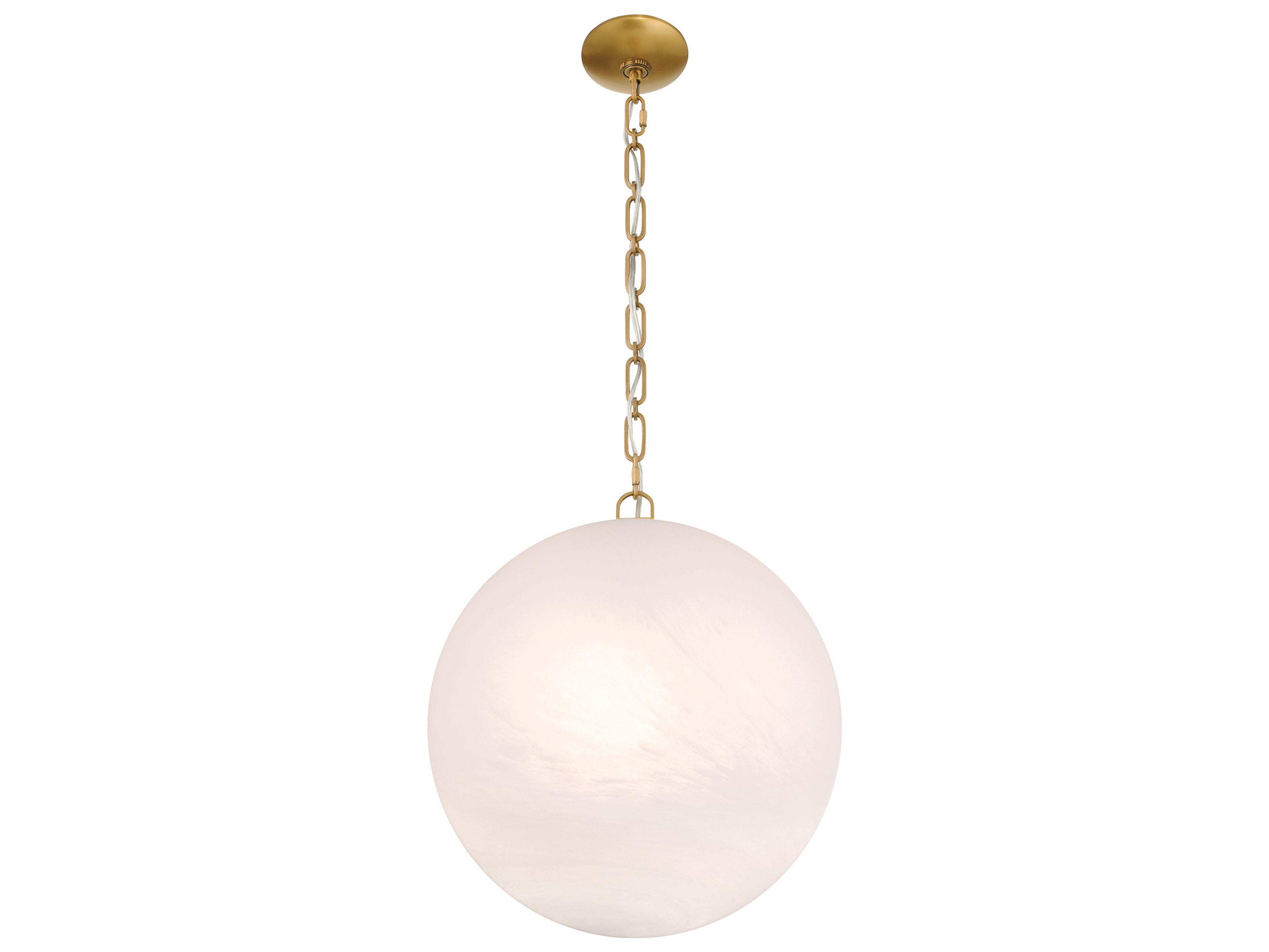 Minka Lavery Marbelle 1-Light Legacy Brass Globe Pendant