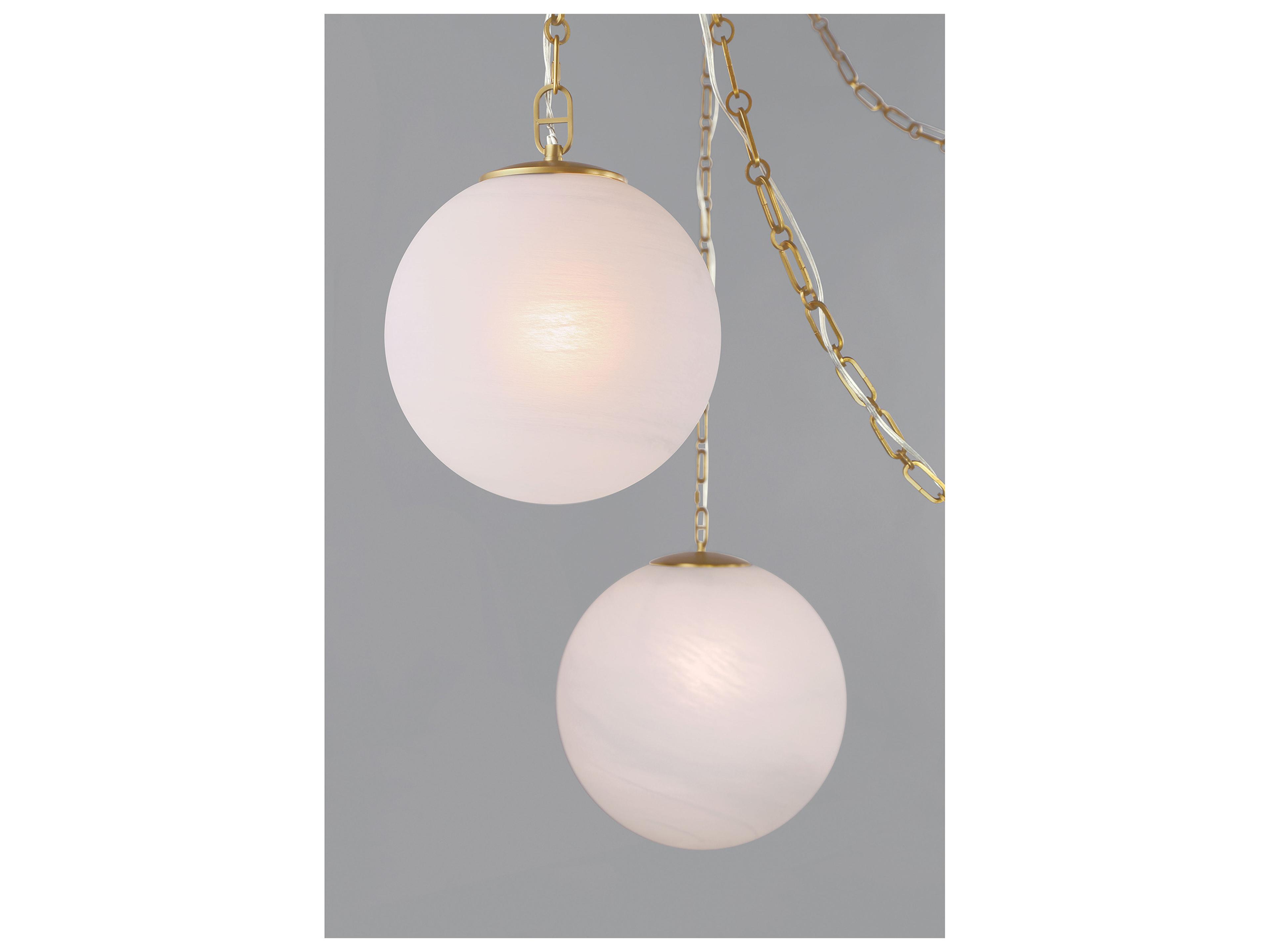 Minka Lavery Marbelle 3-Light Legacy Brass Globe Pendant